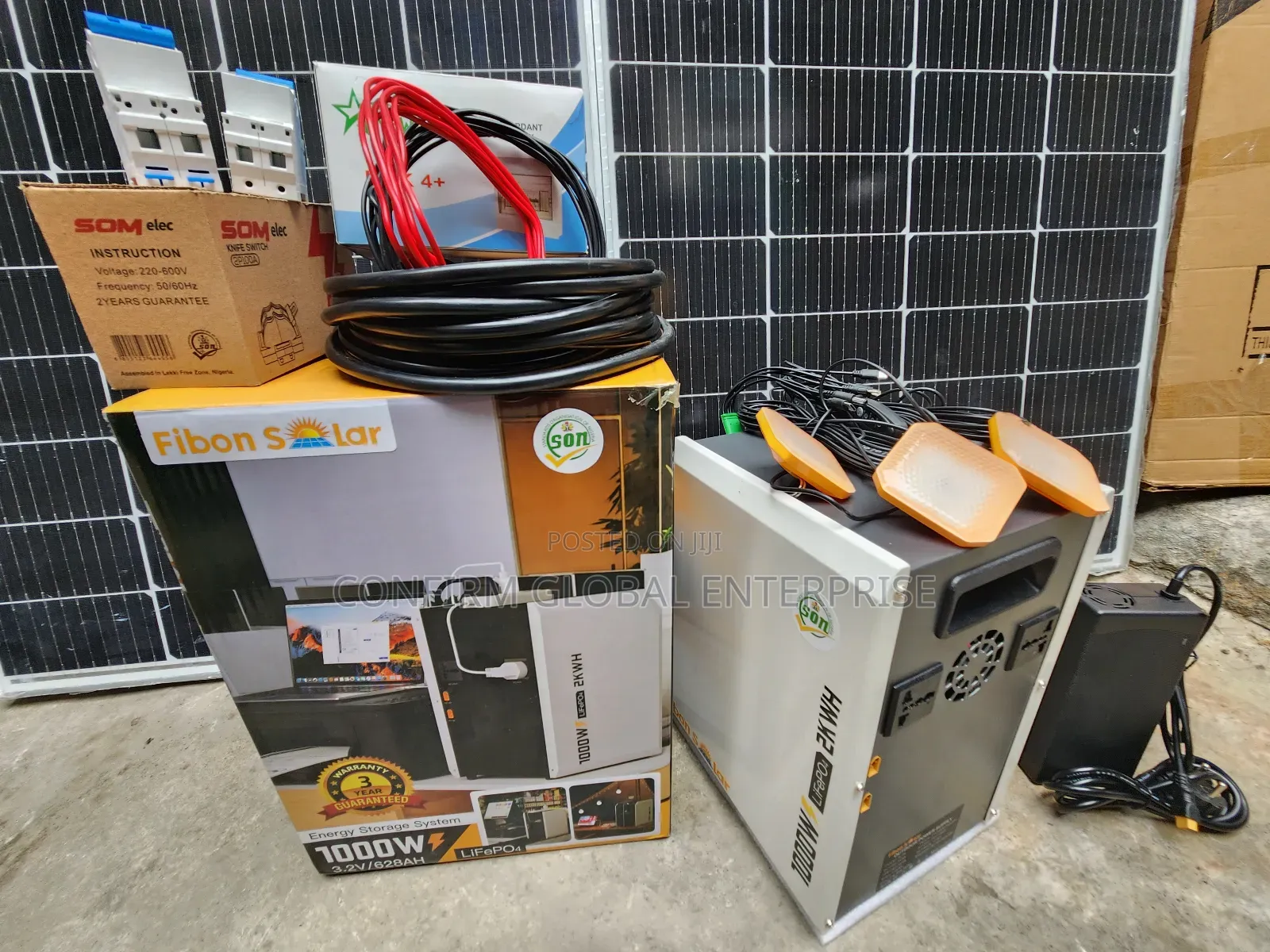 2kwh Fibon Solar Power Generator With Solar Panels