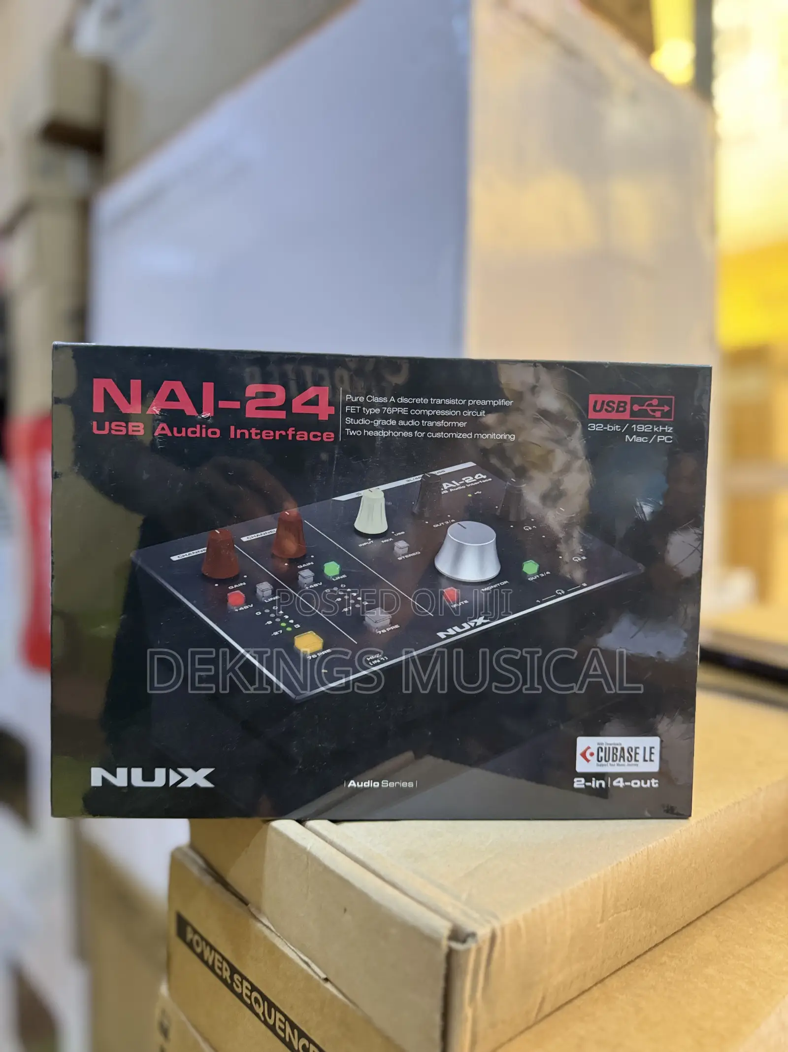 Nux Nai-24 Usb Audio Interface 2 in 4 Out Soundcard