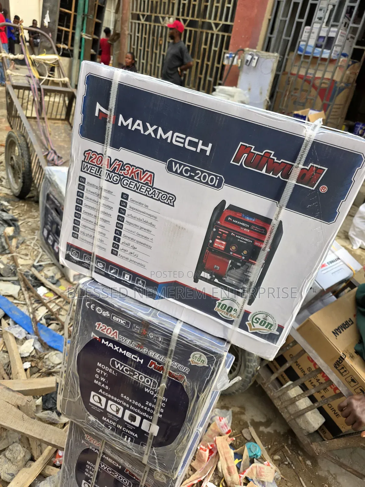 A Brand New Welding Machine Inverter Petrol Gen Maxmech Wg-200i (120a)