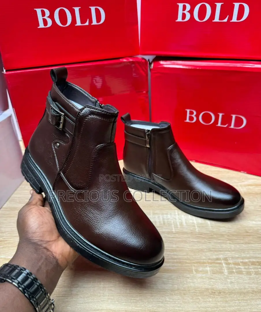 Men’S Bold Top Quality Ankle Boots