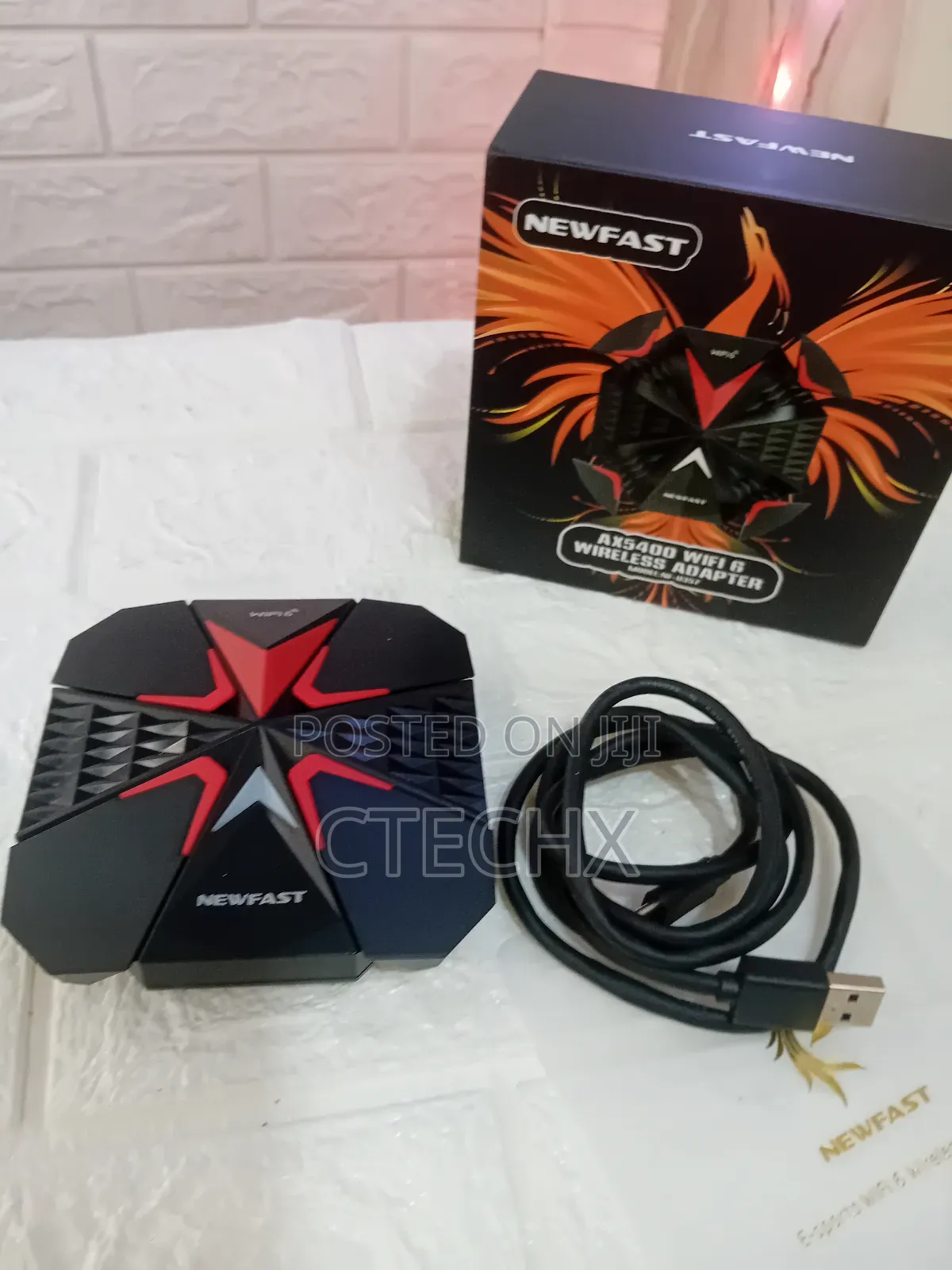 Newfast 5400mbps Wifi 6e Adapter for Pc, 2.4g/5/6ghz. 4 Antennas