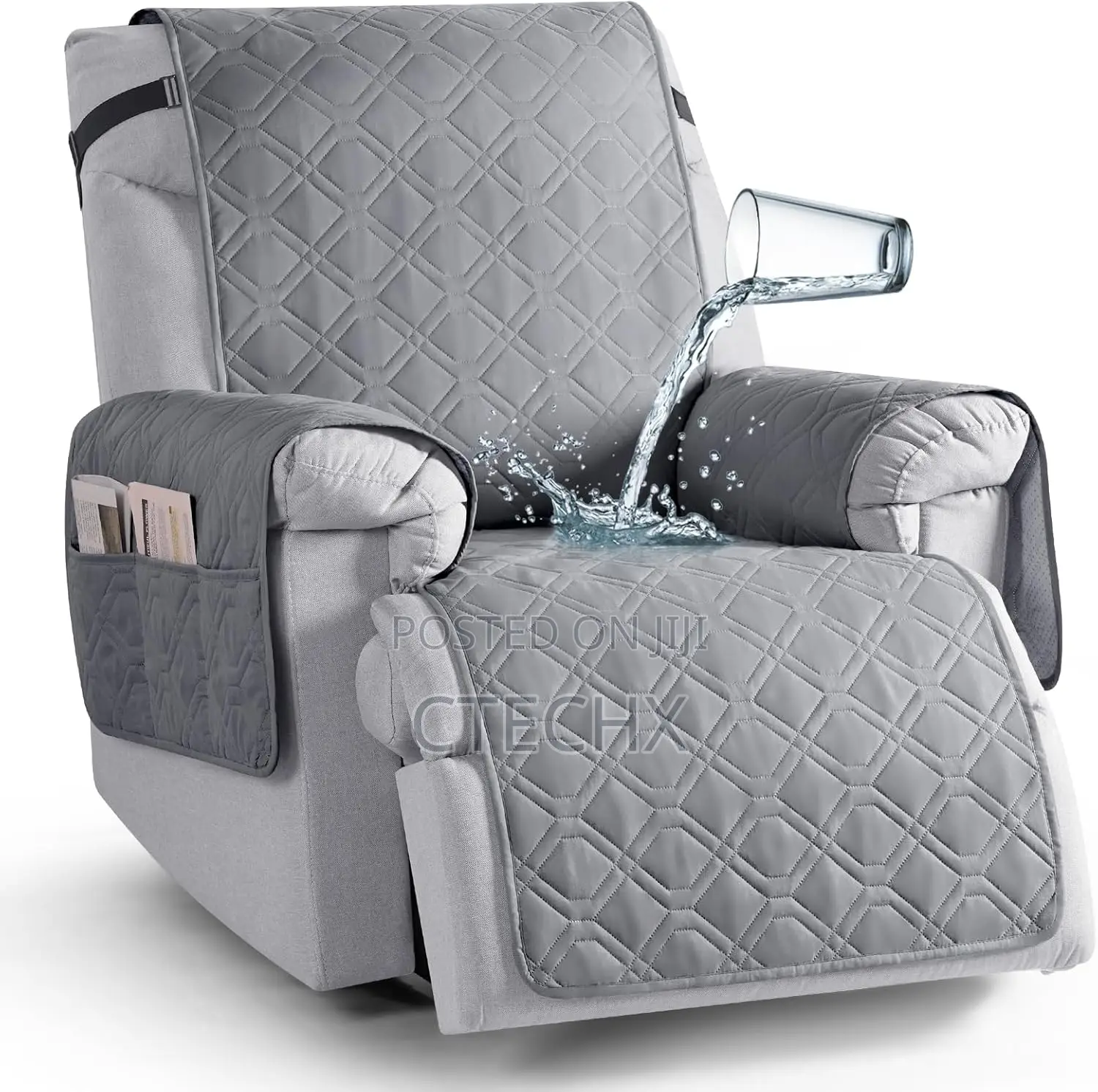Taococo Waterproof Recliner Chair Cover, Non Slip Armchair Covers