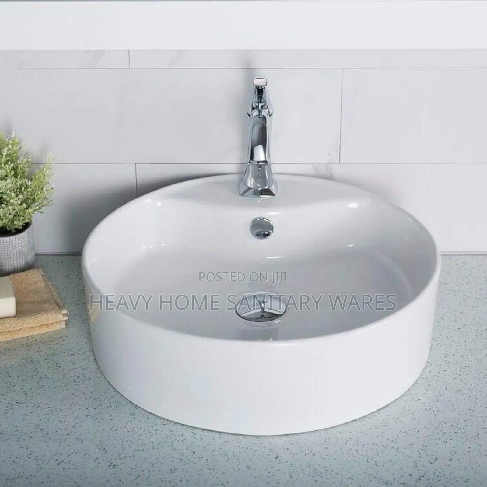 50 by 50 Ceramic Basin