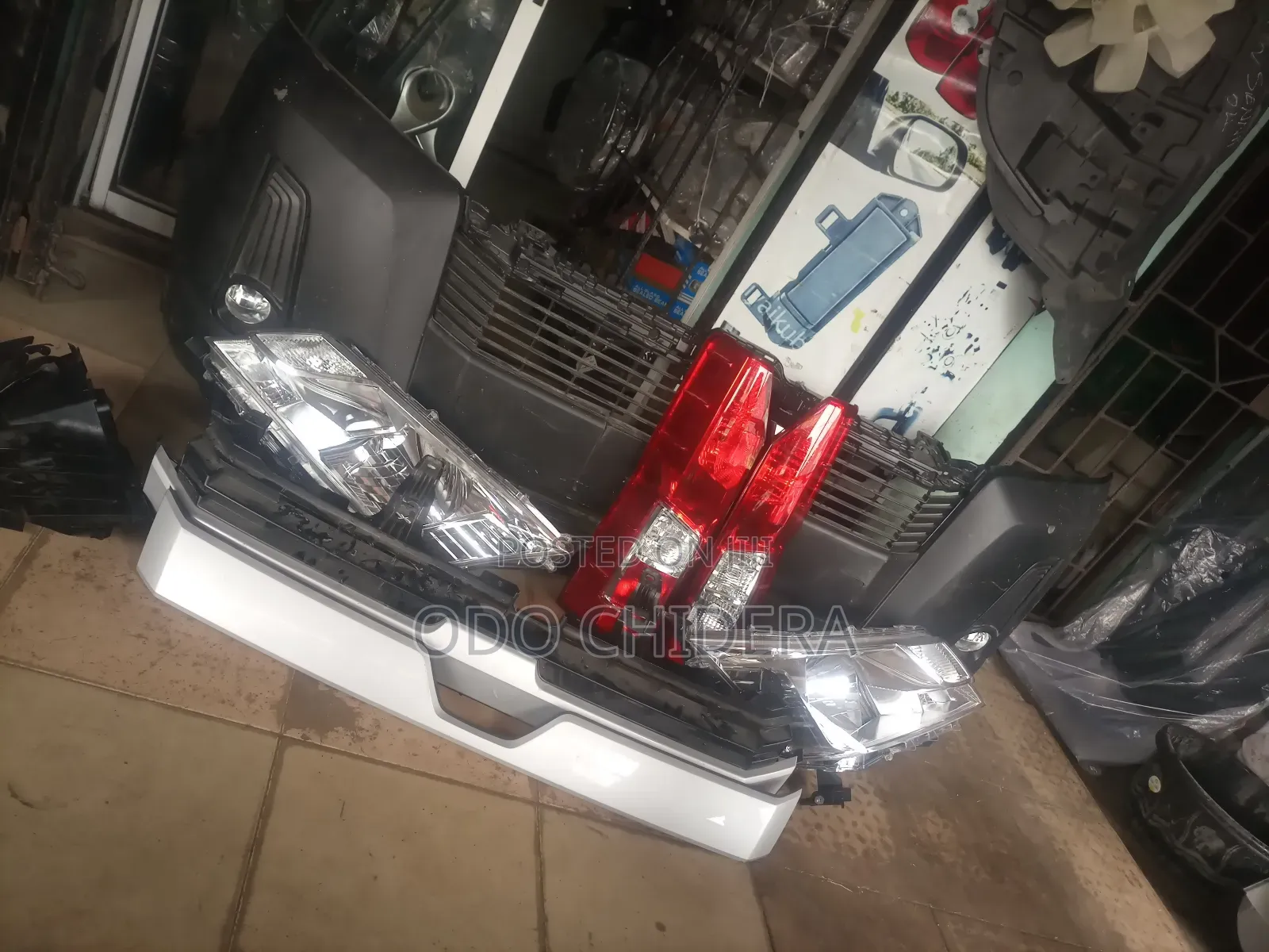 Complete Front Bumper and Head Light Hiace 2020
