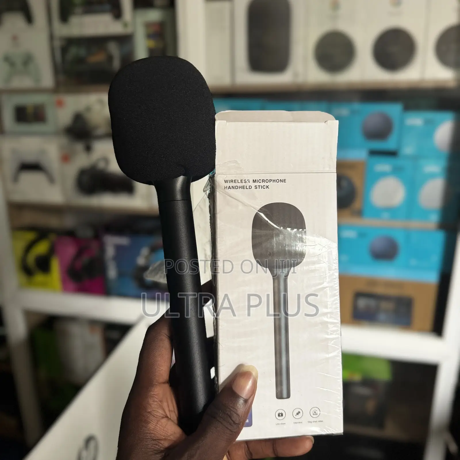 Hand Held Wireless Interview Microphone Adapter