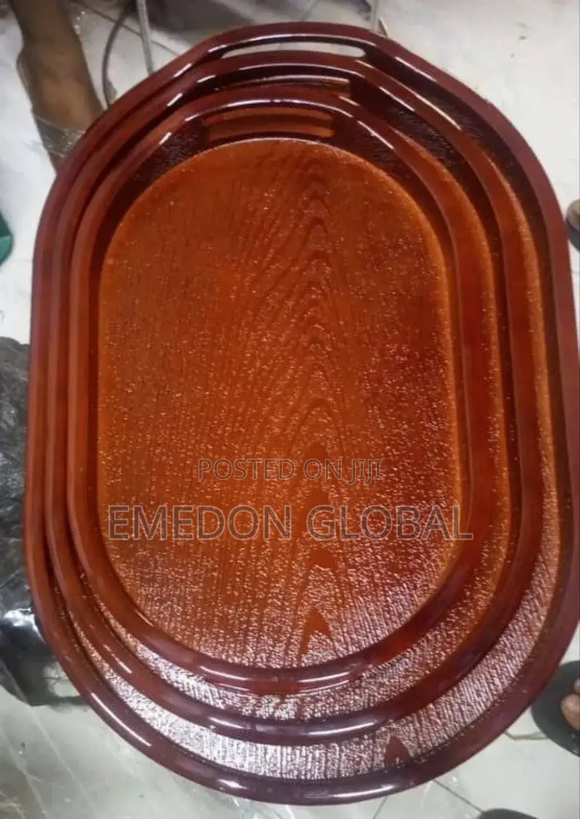 Quality 3in1 Luxury Vintage Deep Wood Food Serving Tray