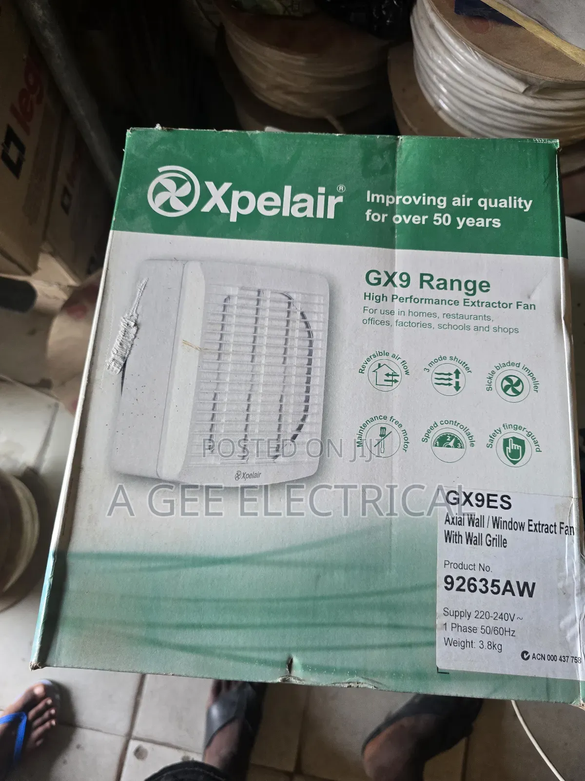 9-Inch Xpelair Fan