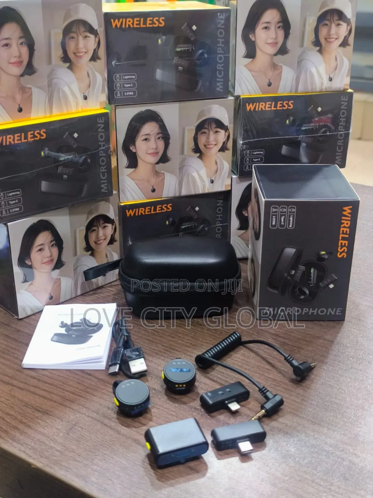 M93 Wireless 3in1 Microphone for Phone ,Camera Ai Anc Clip-on/Magnetic