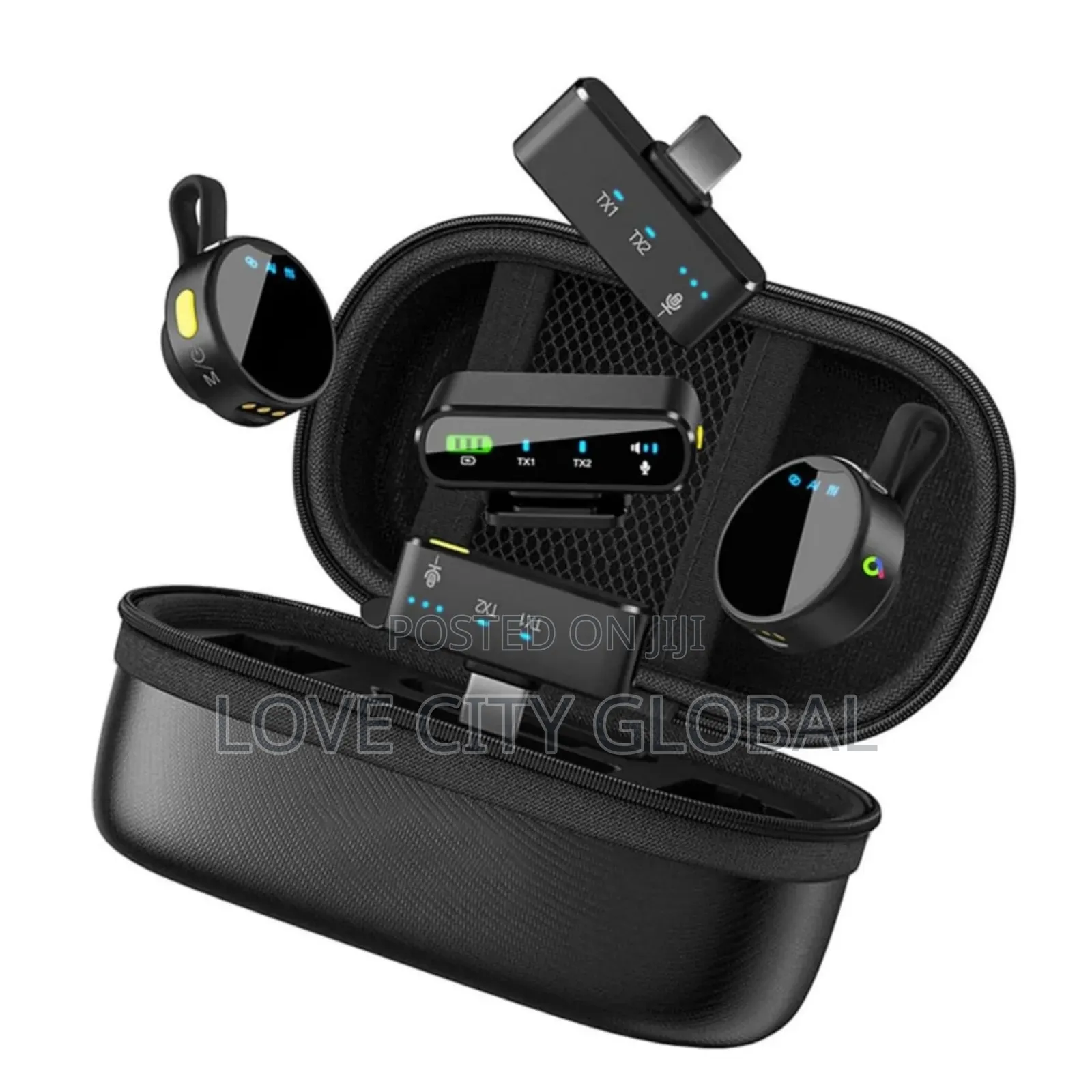 M93 Wireless 3in1 Microphone for Phone ,Camera Ai Anc Clip-on/Magnetic