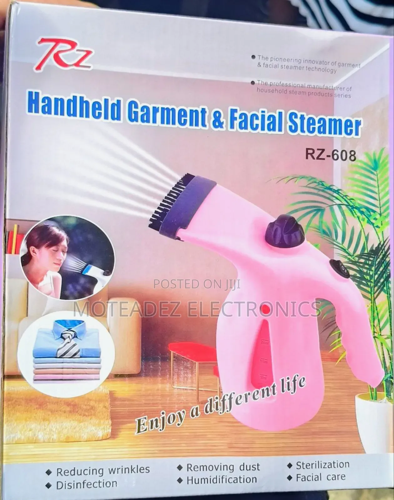 Rz High Quality Multifunctional Handheld Facial and Garment Steamer
