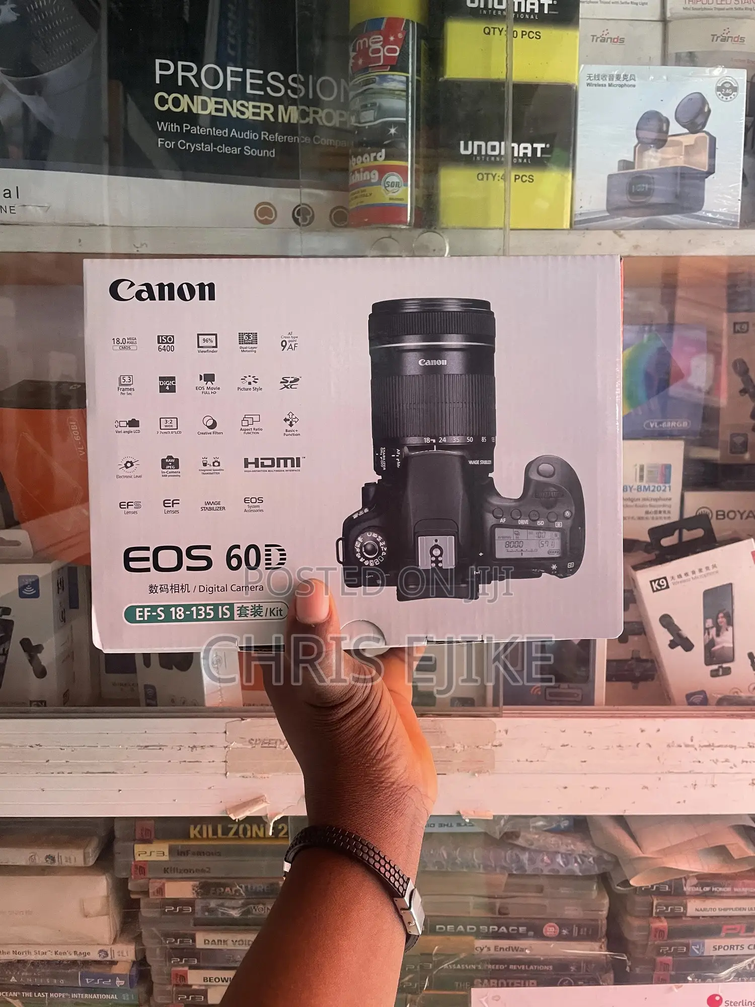 Canon Ink Cart Eos 60d DSLR Camera With 18-135mm Lens