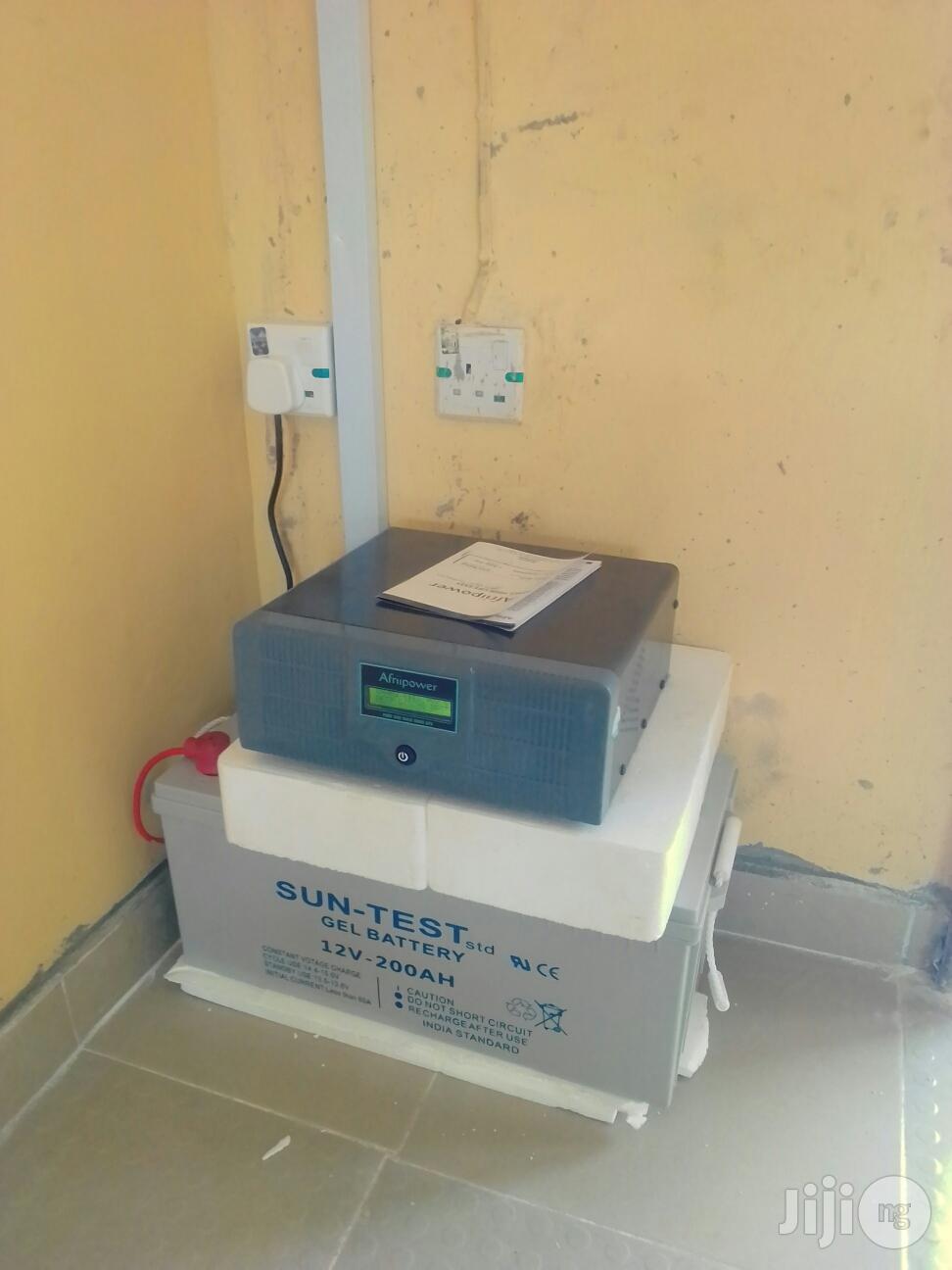 1kva Inverter System With 200ah Deep Cycle Battery