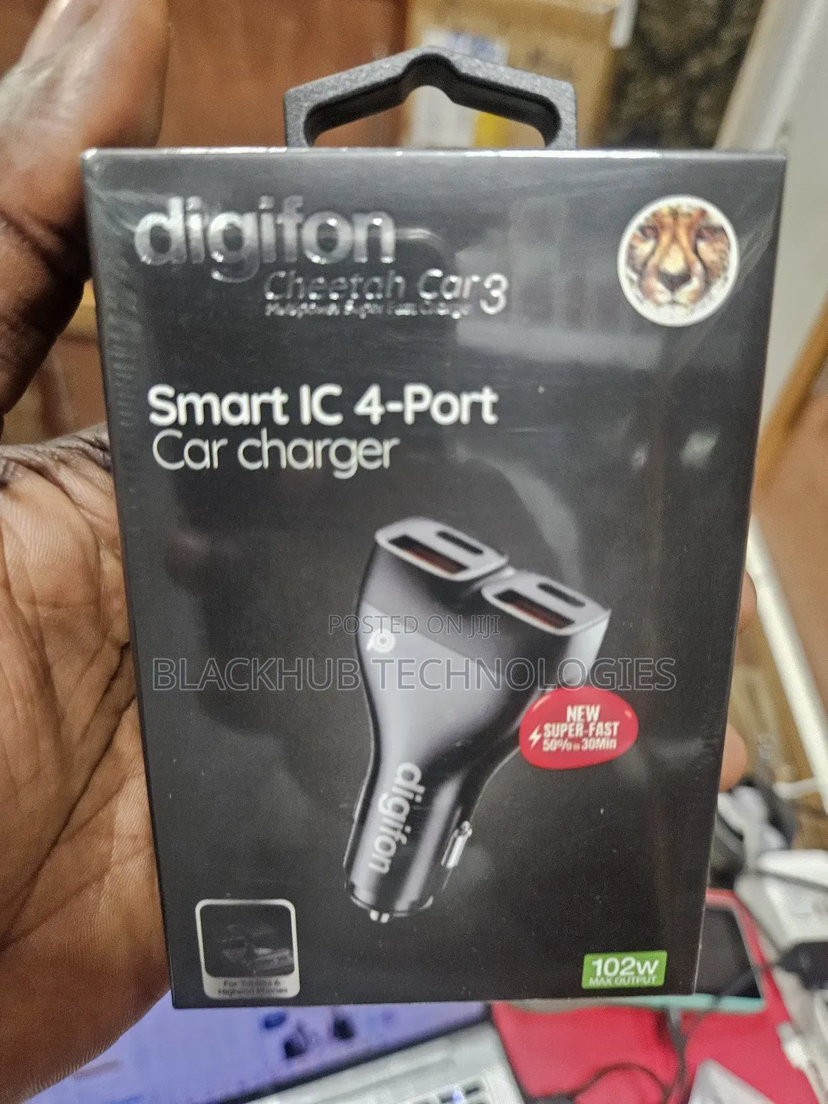 Digifon Cheetah Car 3 102w 4 Ports Charger