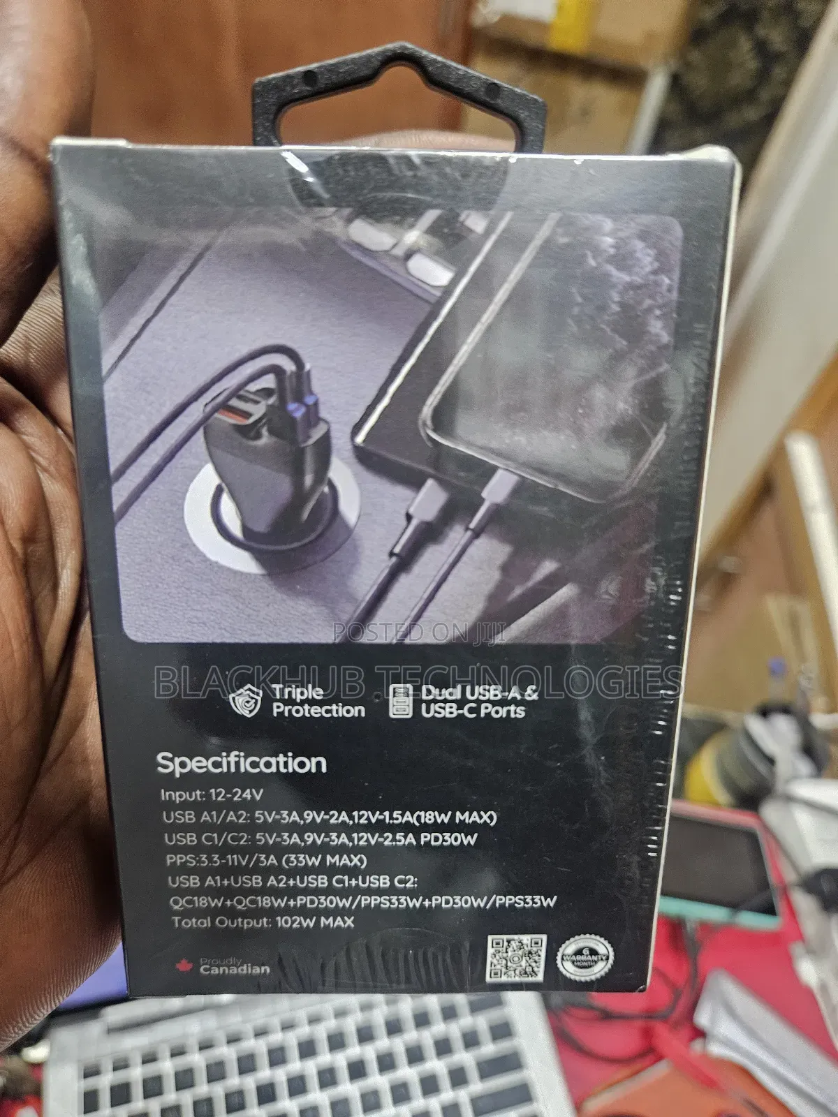 Digifon Cheetah Car 3 102w 4 Ports Charger