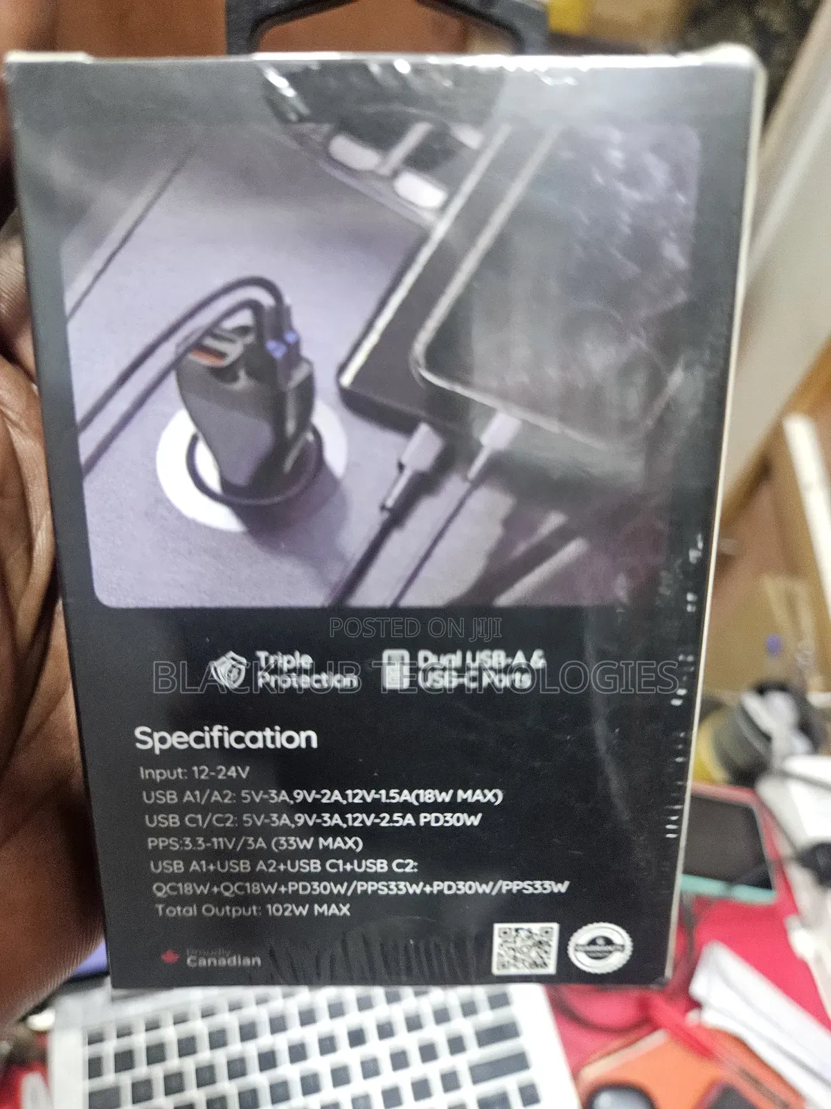 Digifon Cheetah Car 3 102w 4 Ports Charger