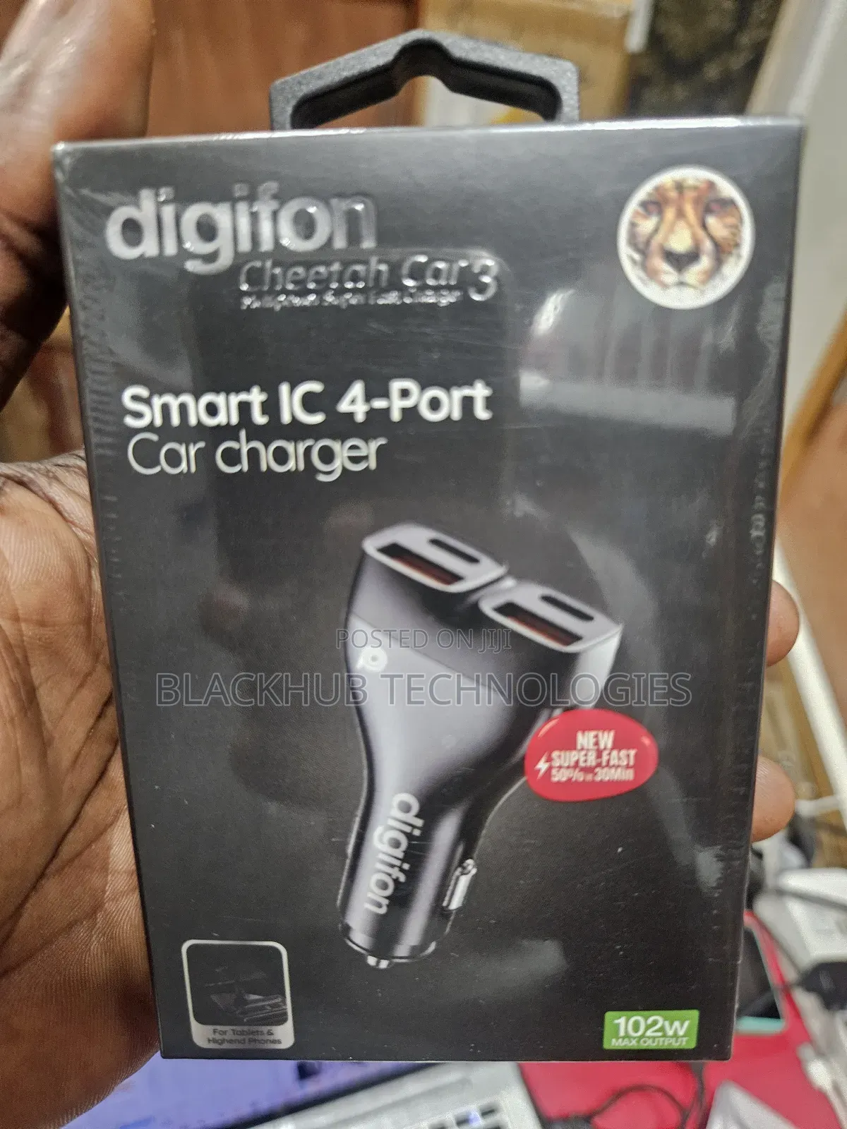 Digifon Cheetah Car 3 102w 4 Ports Charger