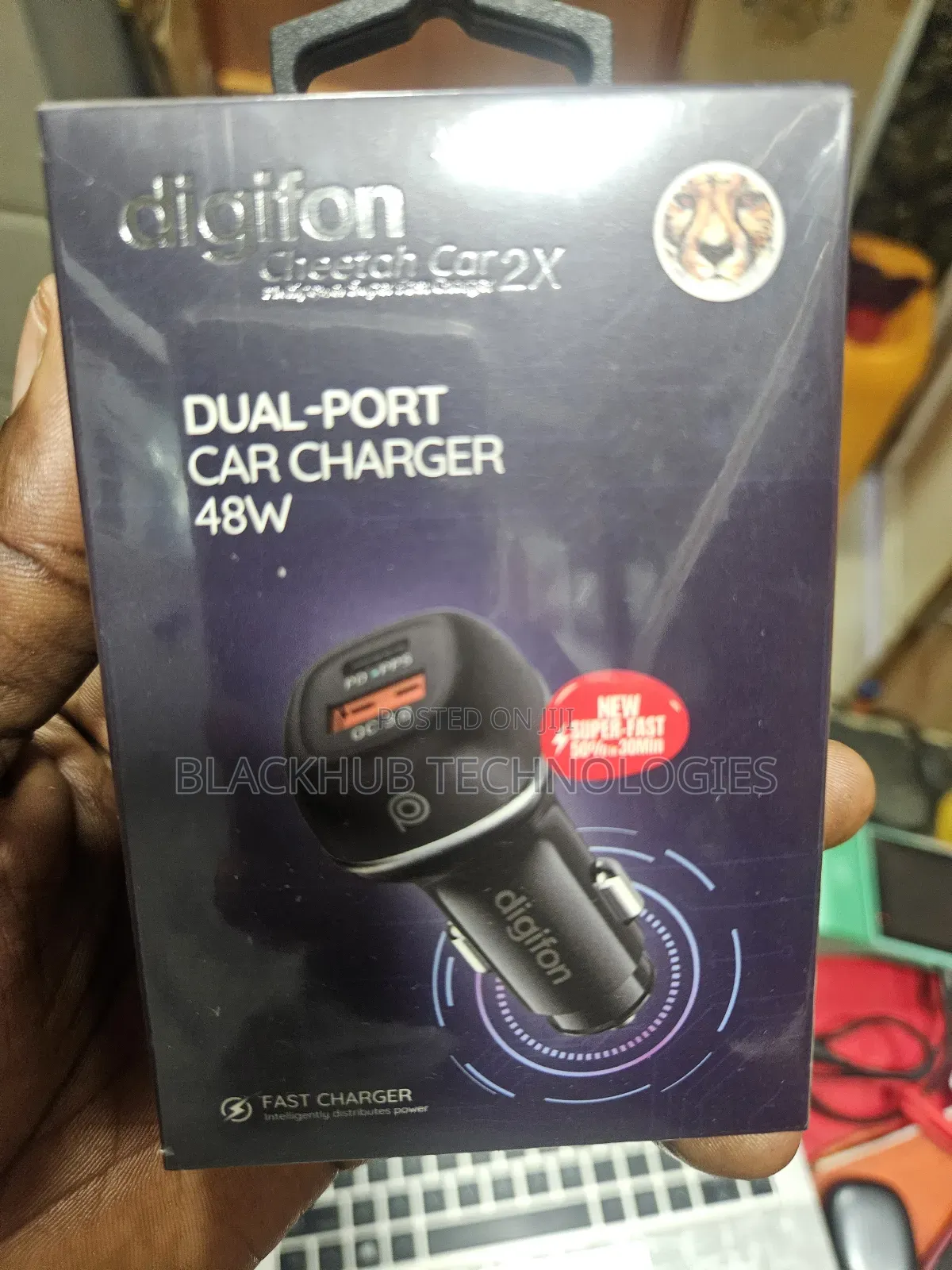 Digifon Cheetah Car 2x Dual Port 48w Charger