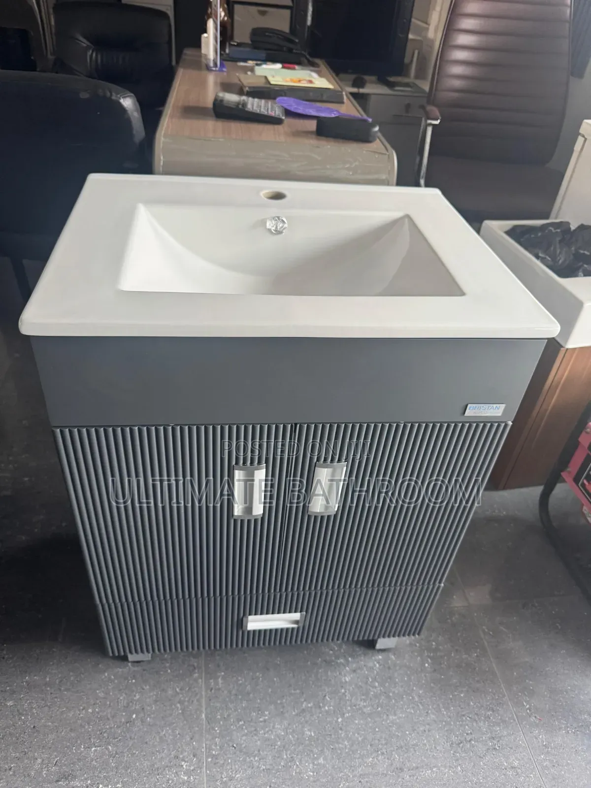 60cm Grey Colour Bathroom/Dinning Washing Hand Cabinet Basin