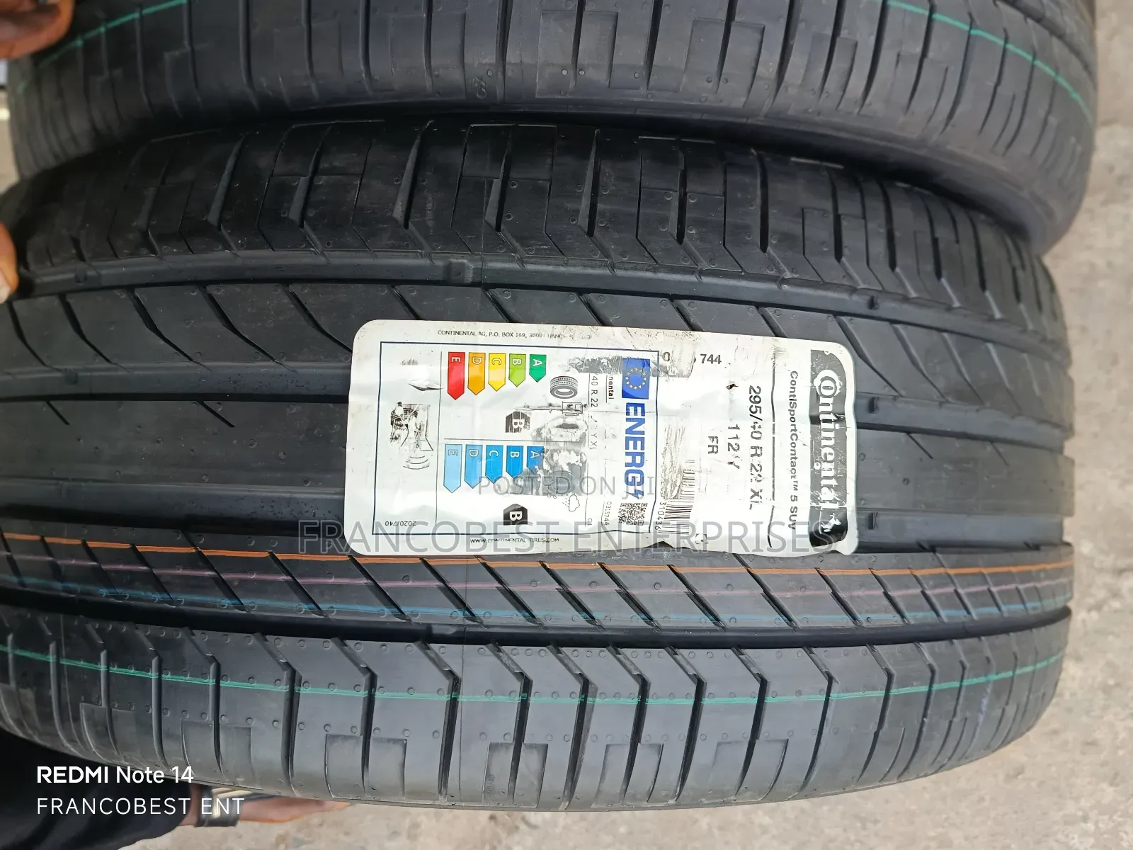 295/40r22 Continental Tire