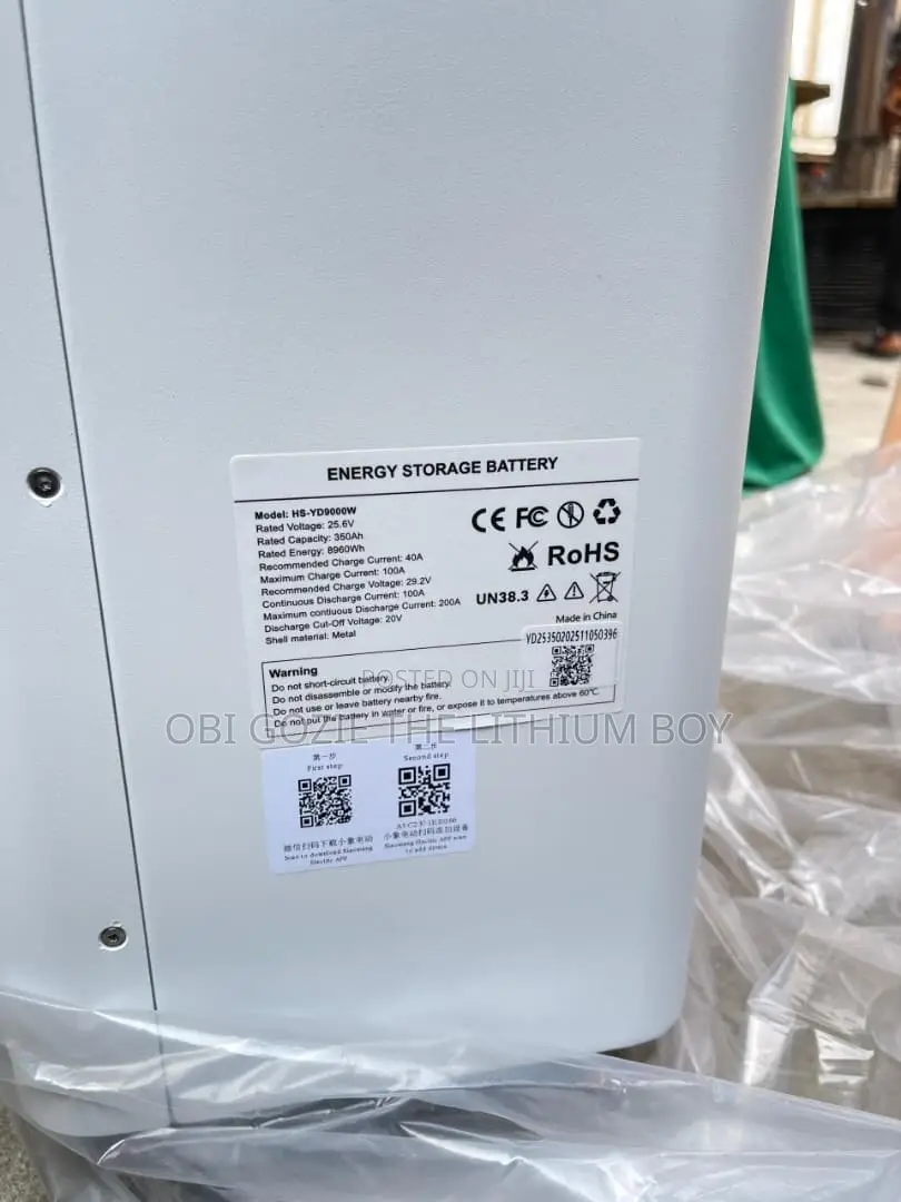 9kwh 25.6v Haisic Lithium Ion Battery. Best Importer and Distributor