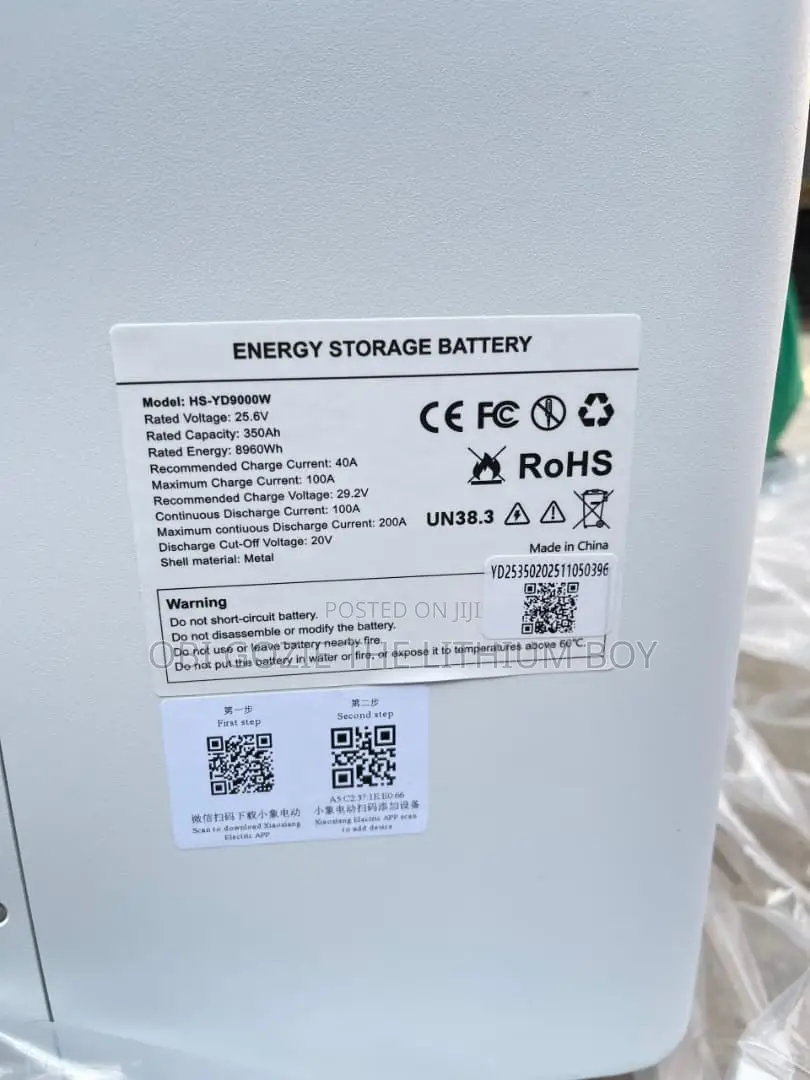 9kwh 25.6v Haisic Lithium Ion Battery. Best Importer and Distributor