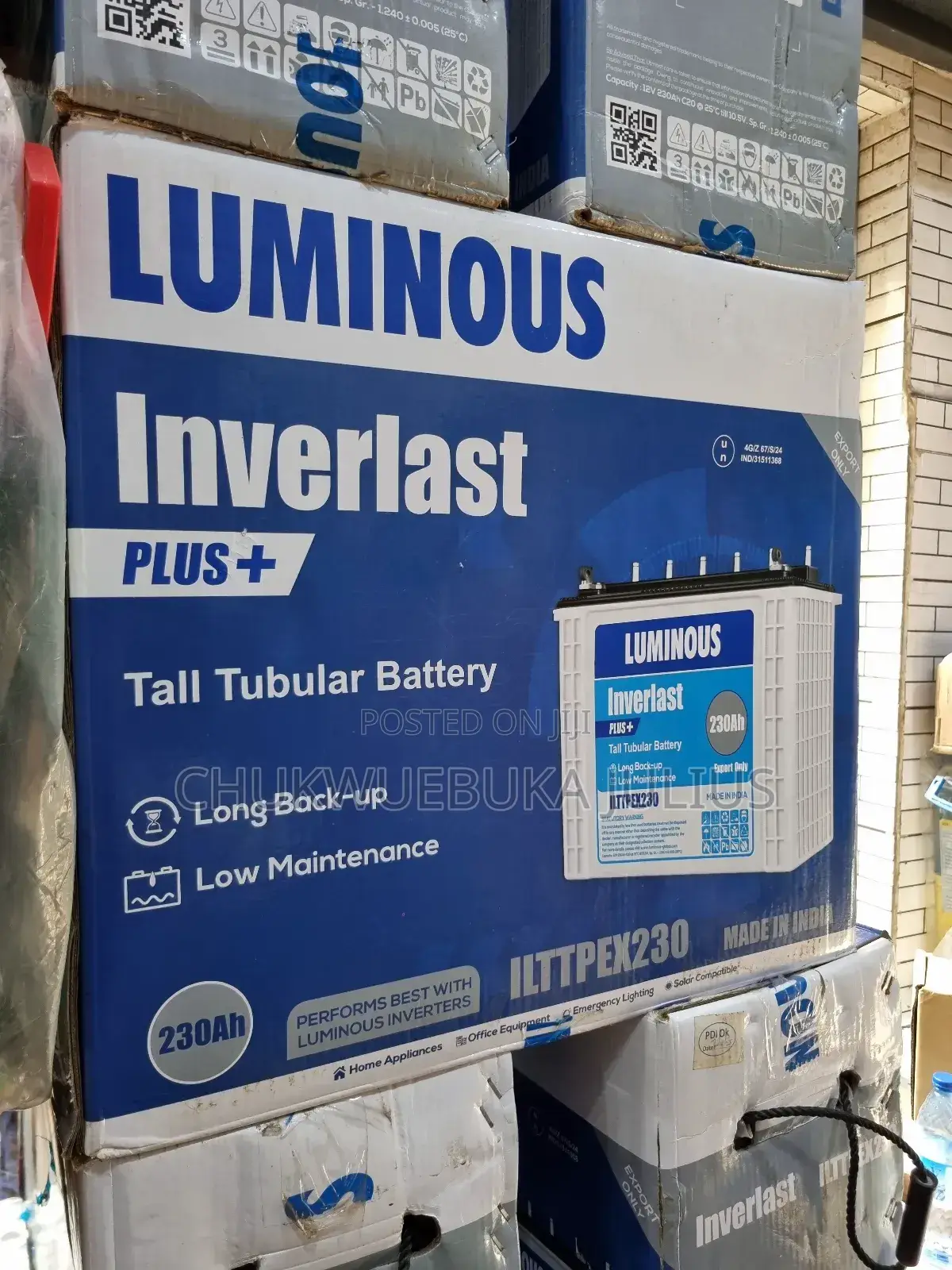 Luminous Inverlast Tubular Battery