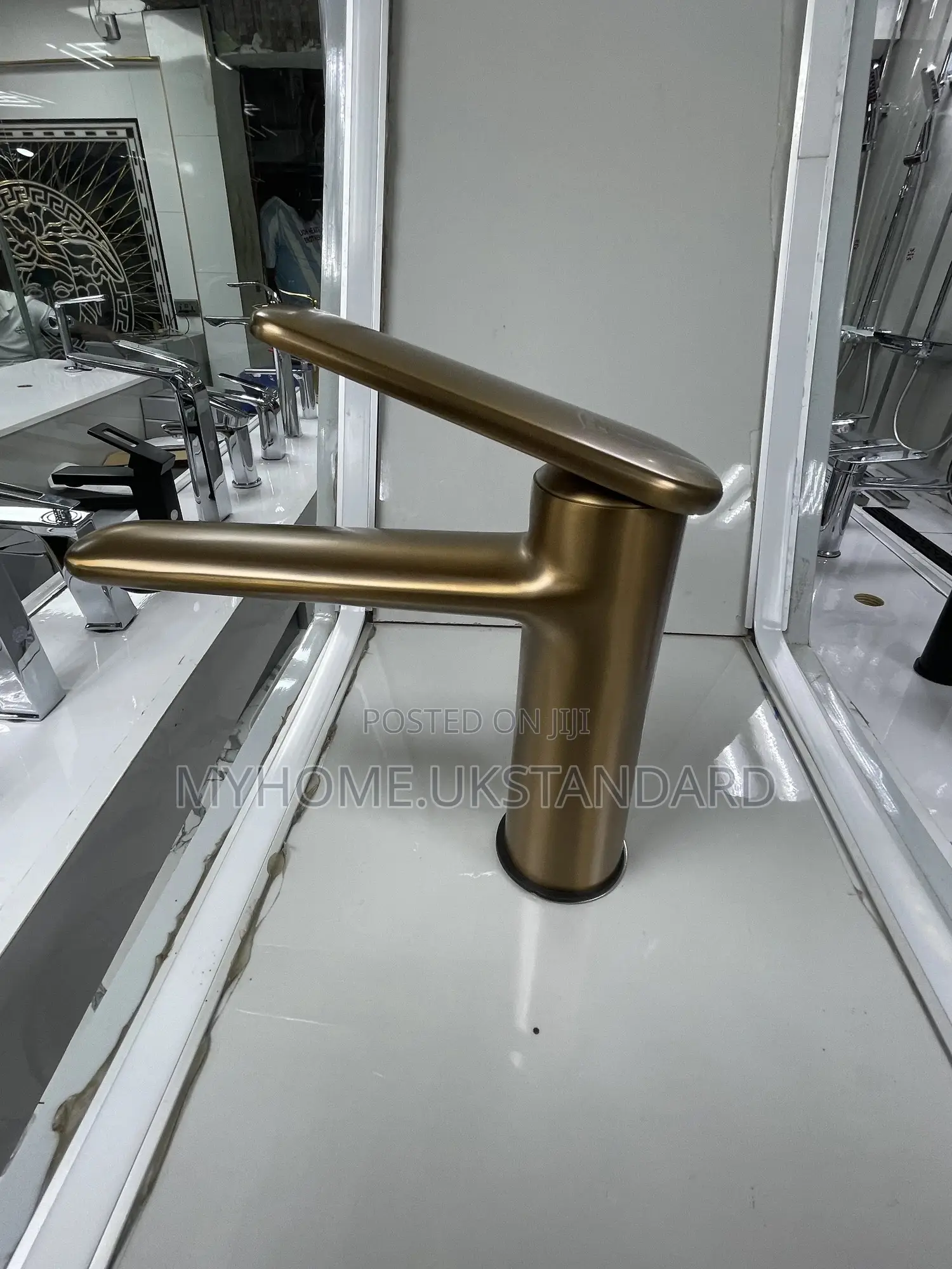 Rose Gold England Basin Mixer Tap (Hot And Cold)