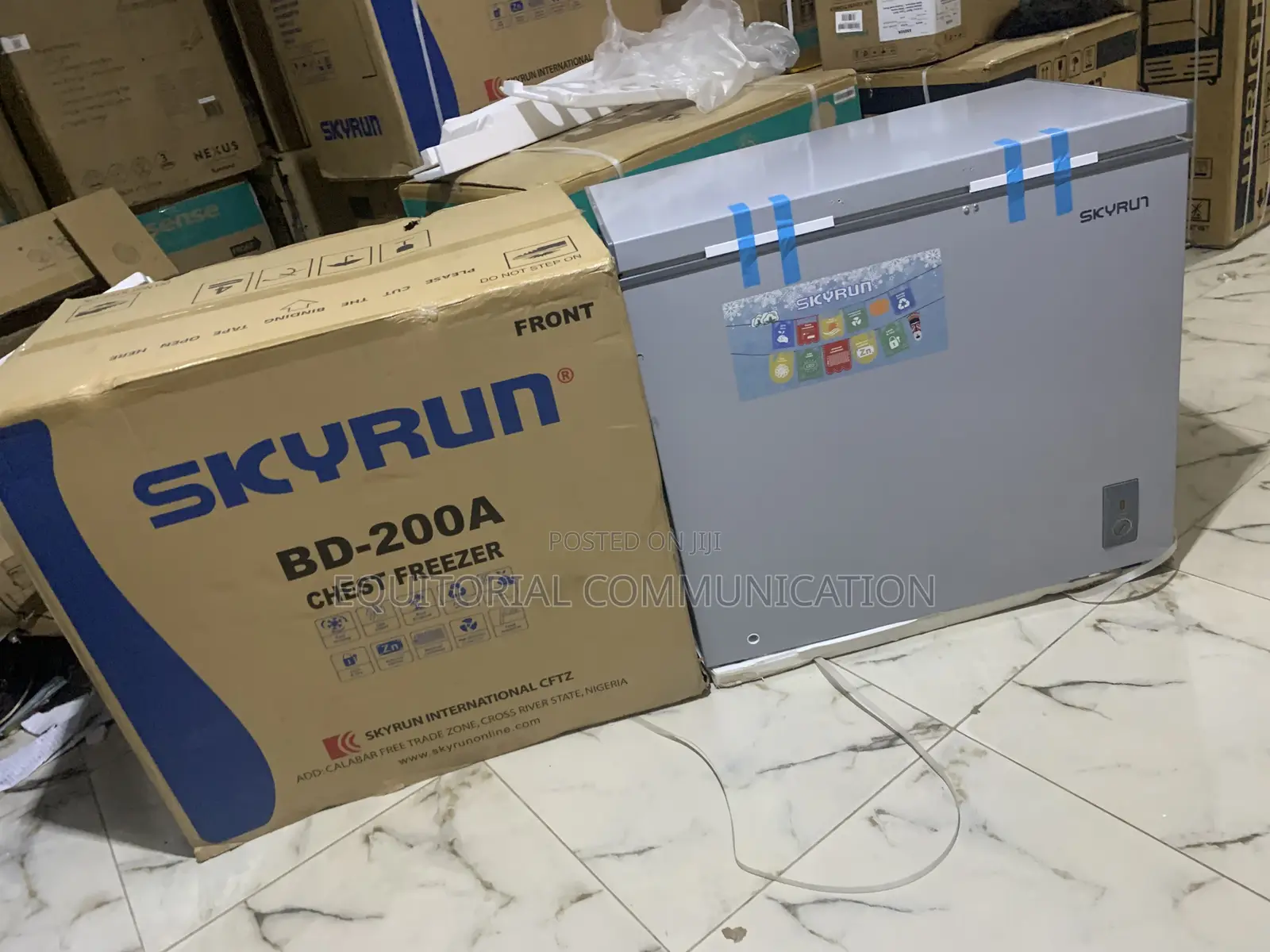 Skyrun Bd-200a Chest Freezer With Adjustable Thermostat