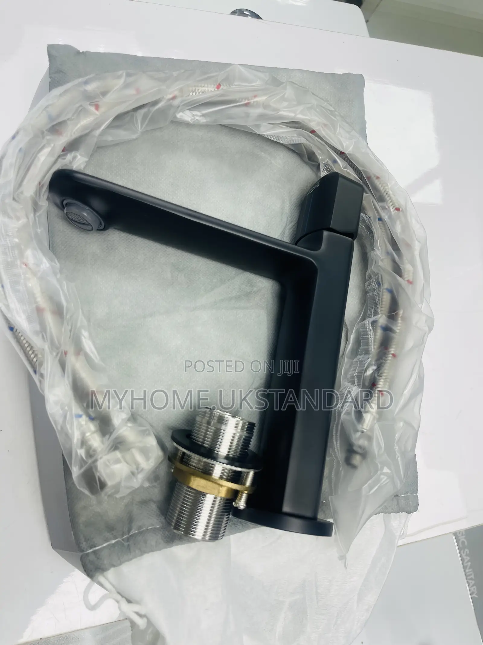 Black England Quality Basin Mixer Tap (Hot And Cold)