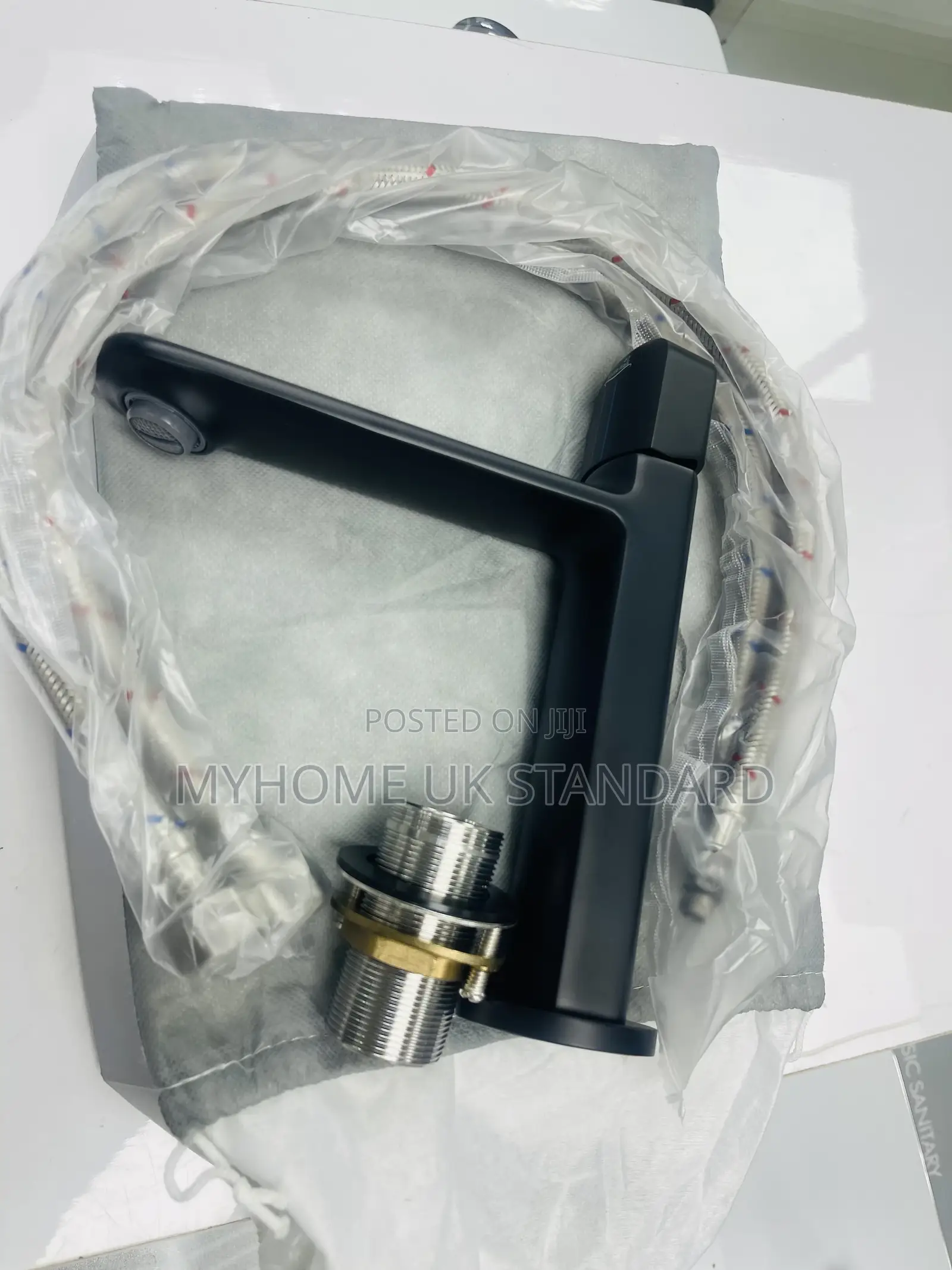 Black England Quality Basin Mixer Tap (Hot And Cold)