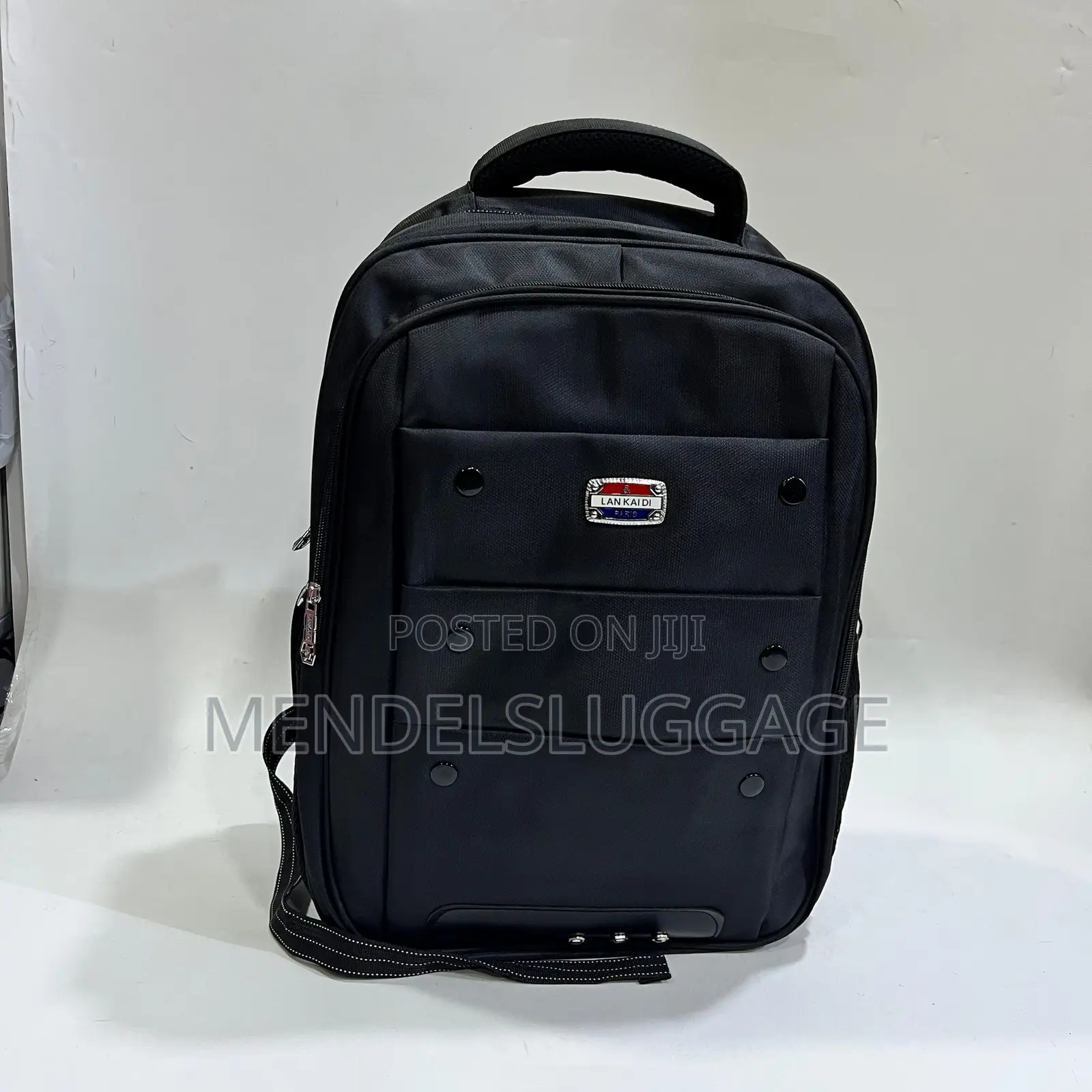 Lan Kaidi Classic Black Backpack With Stylish Accents