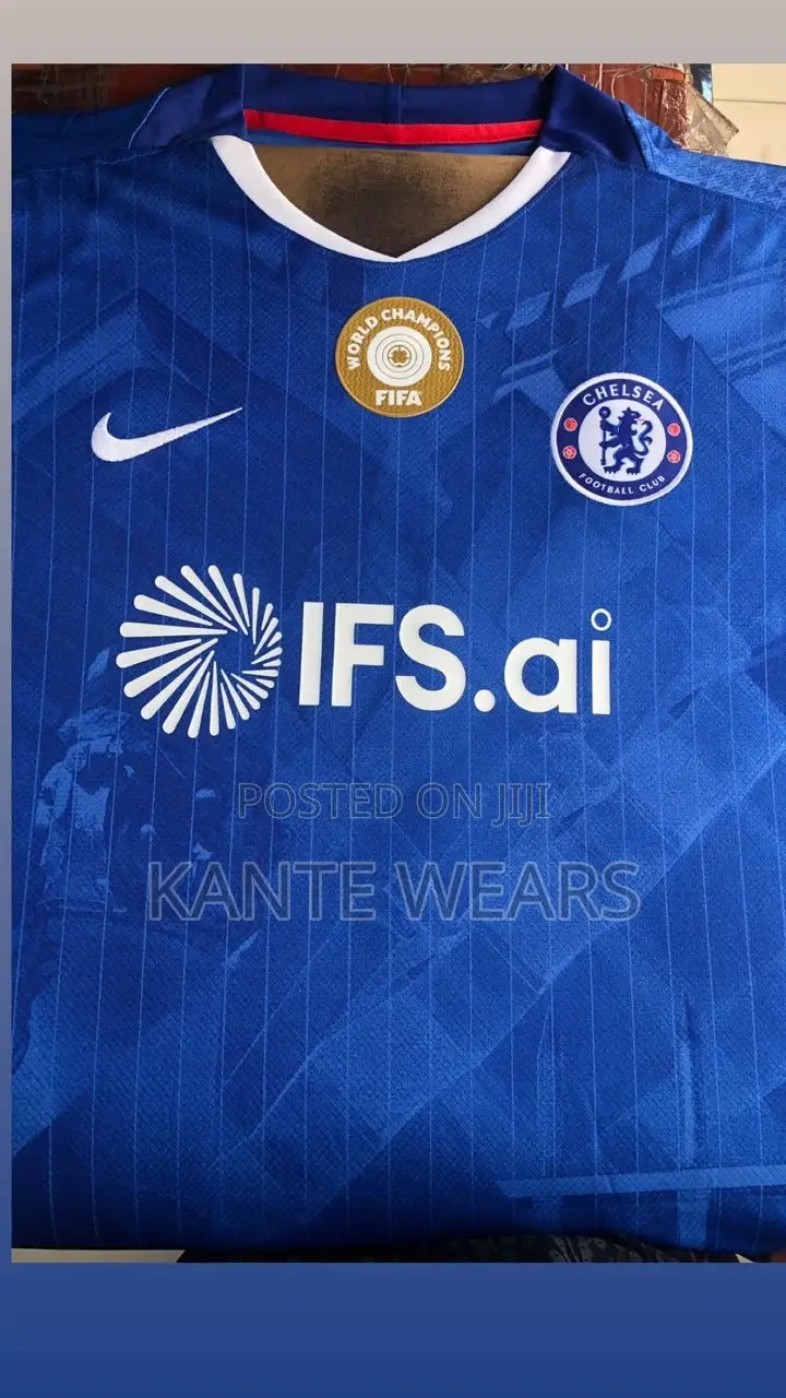 Chelsea 25/26 Club World Champions Badged Home Jersey Sponsor Design