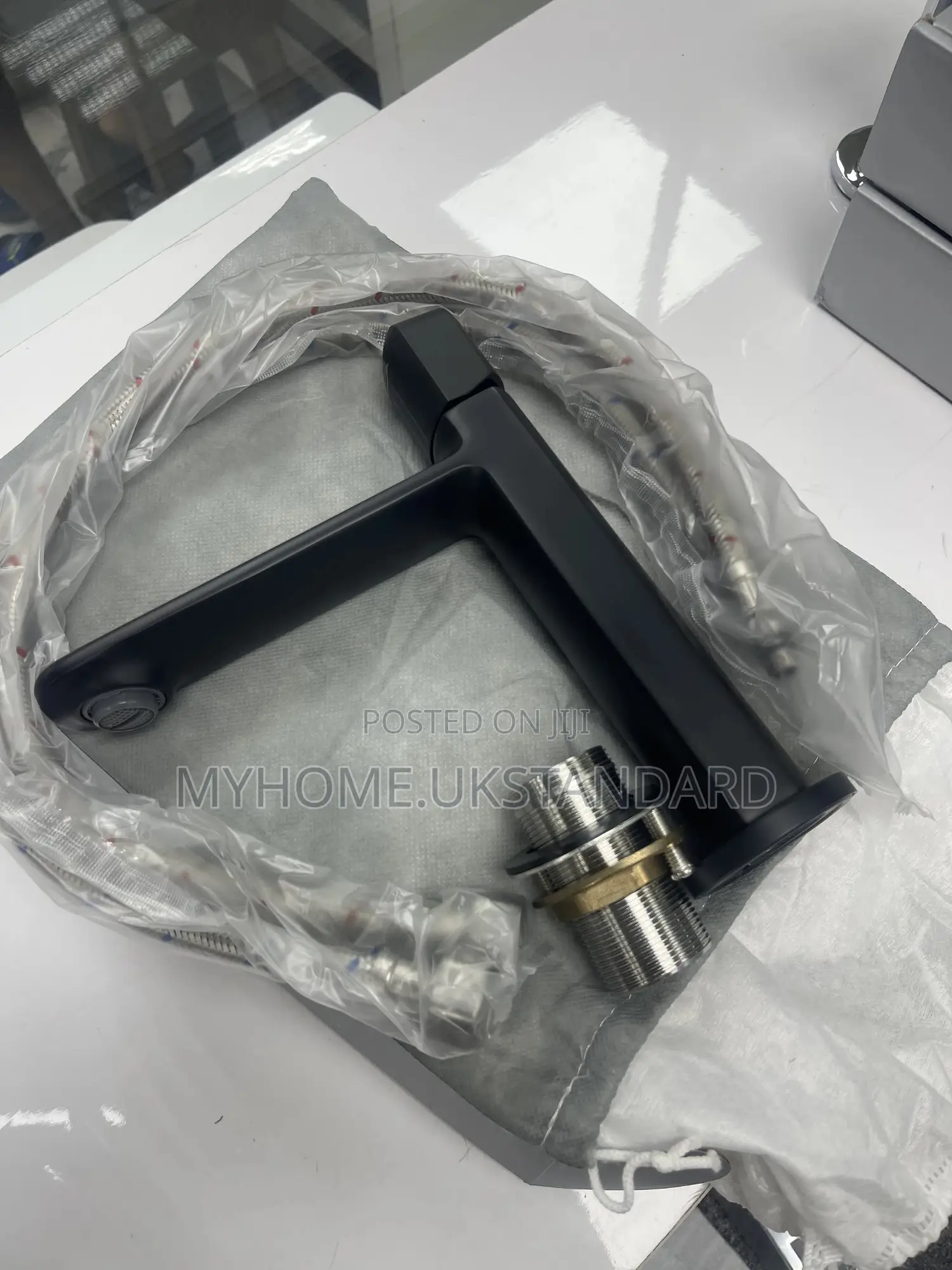 Black England Quality Basin Mixer Tap (Hot And Cold)