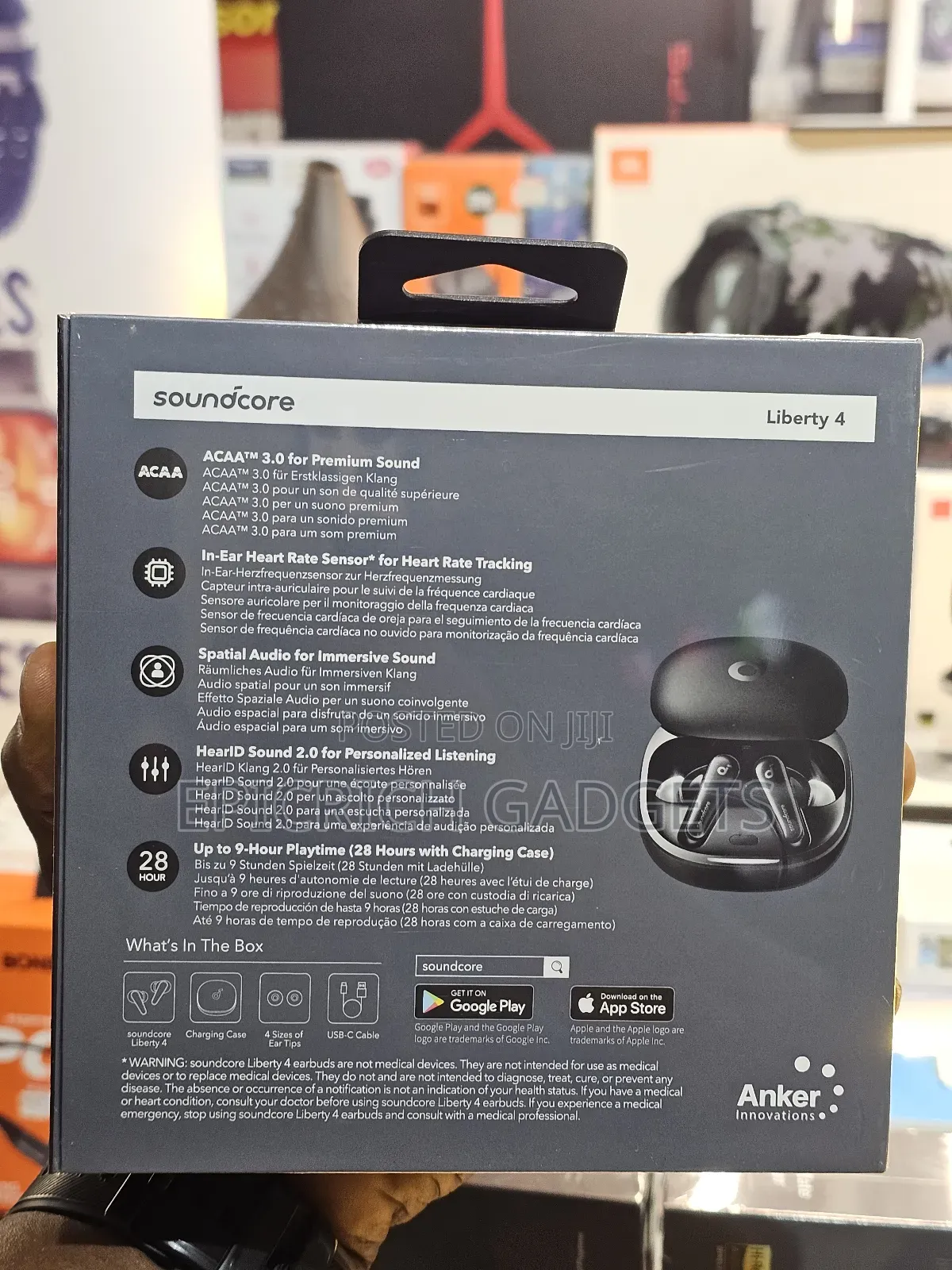 Anker Soundcore Liberty 4 Earbuds | Heart Rate Anc Hi-Res Ldac