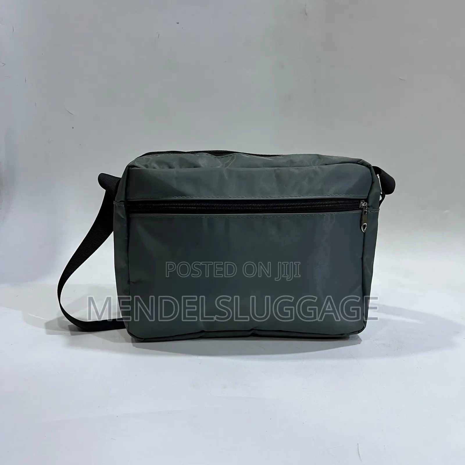 Meerkat Light Gray Shoulder Bag With Zipper Compartments