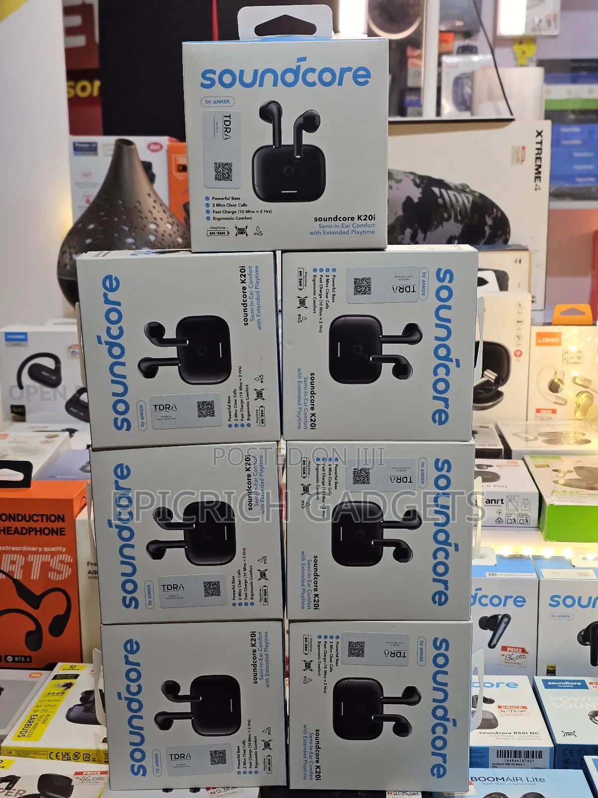 Anker Soundcore K20i Semi-in-Ear Earbuds | Bassup 36h Playtime