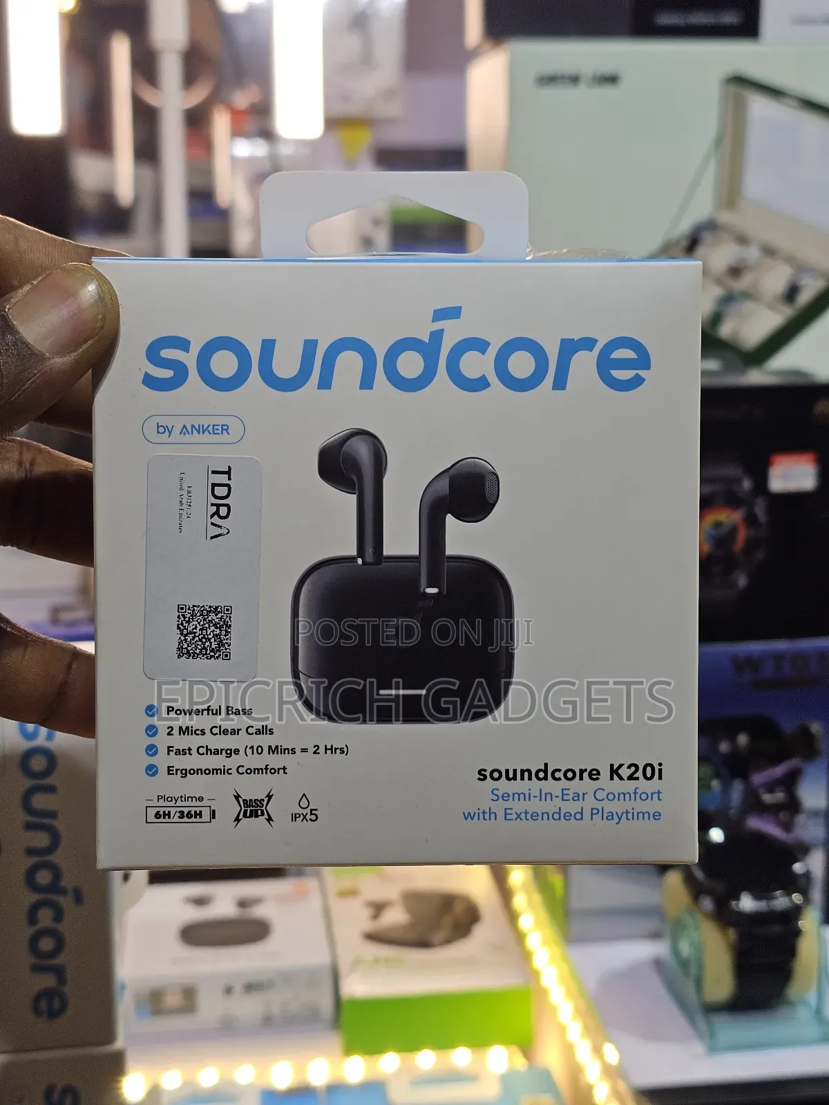 Anker Soundcore K20i Semi-in-Ear Earbuds | Bassup 36h Playtime