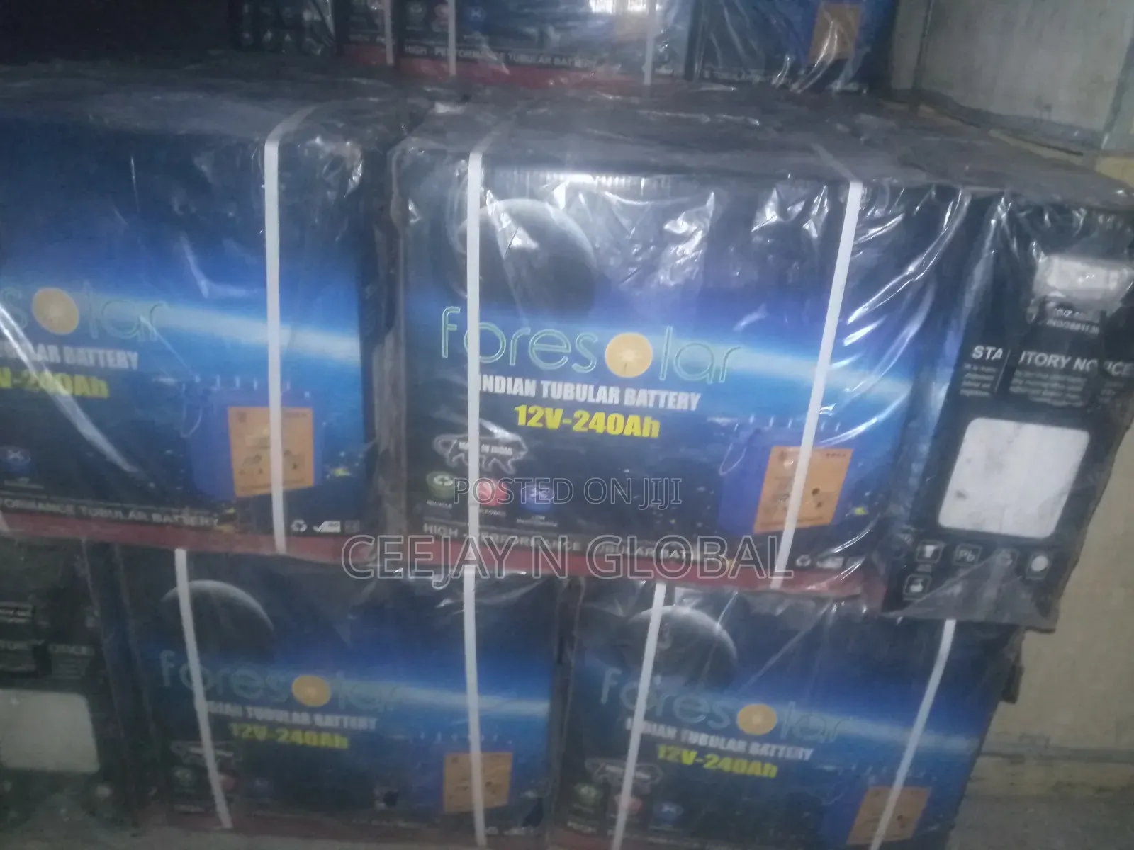Solar Foresolar 240ahs Tubular 12v Tubular Battery