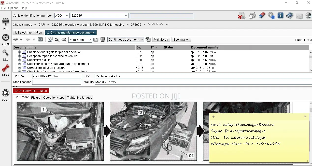 Mercedes-benz Wis/Asra 2022/11 - Software For Repairs Of Mercedes-benz