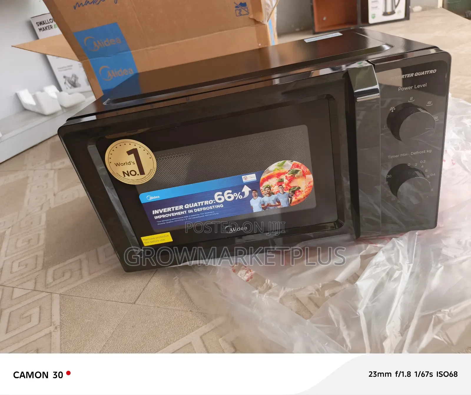 Midea 20l Inverter Microwave Oven-Mm7p012lv-B