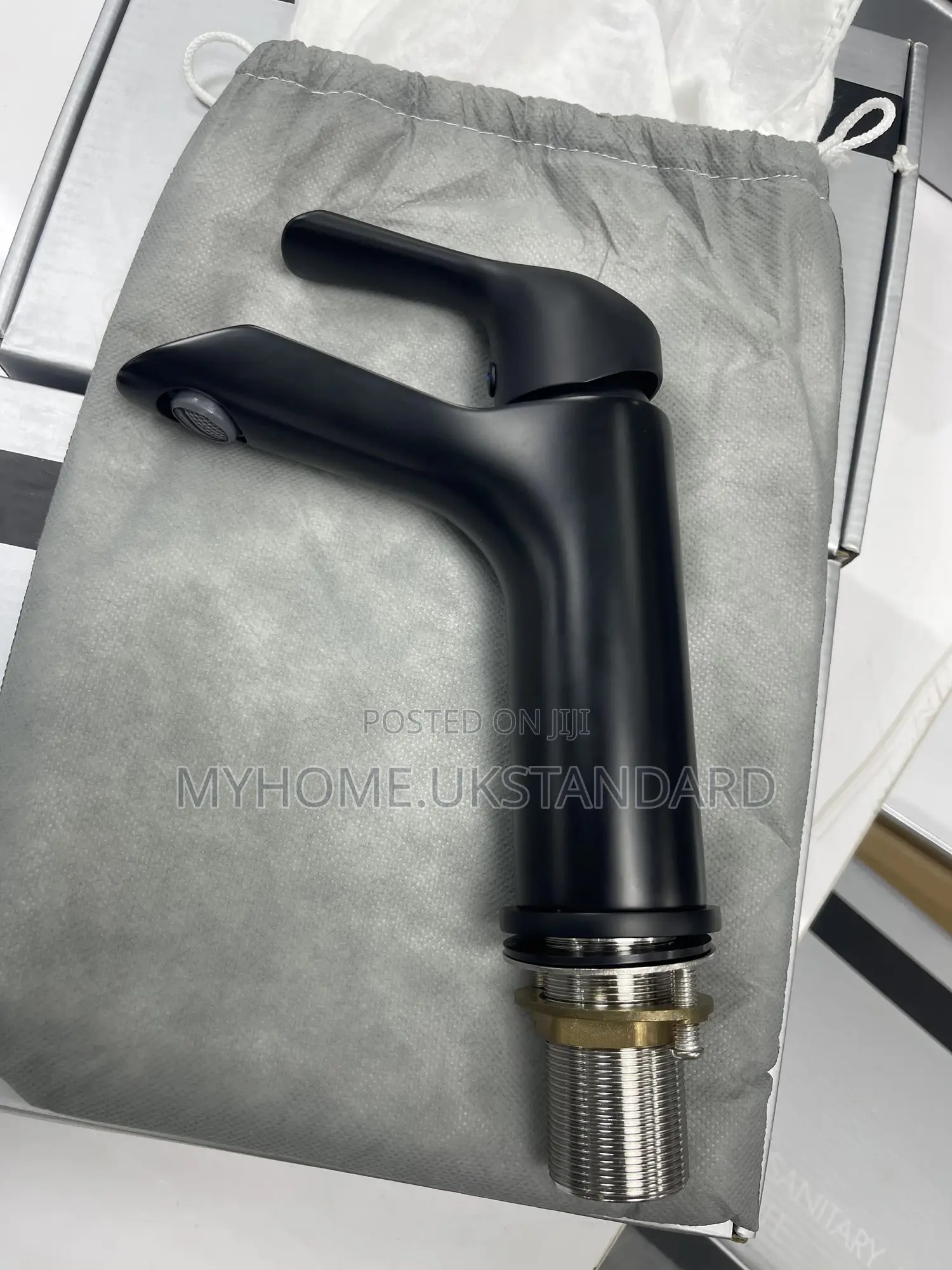 Black England Basin Mixer Tap
