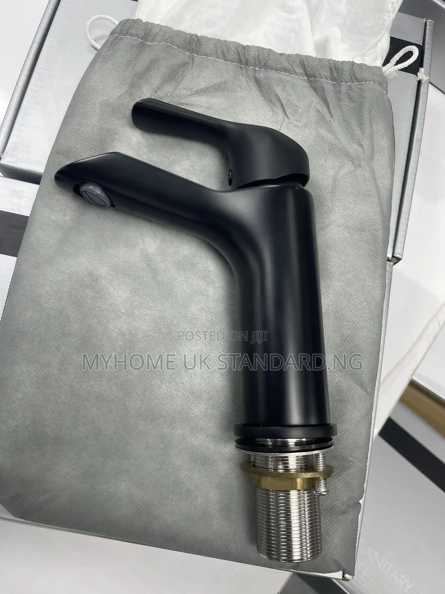 Black England Basin Mixer Tap