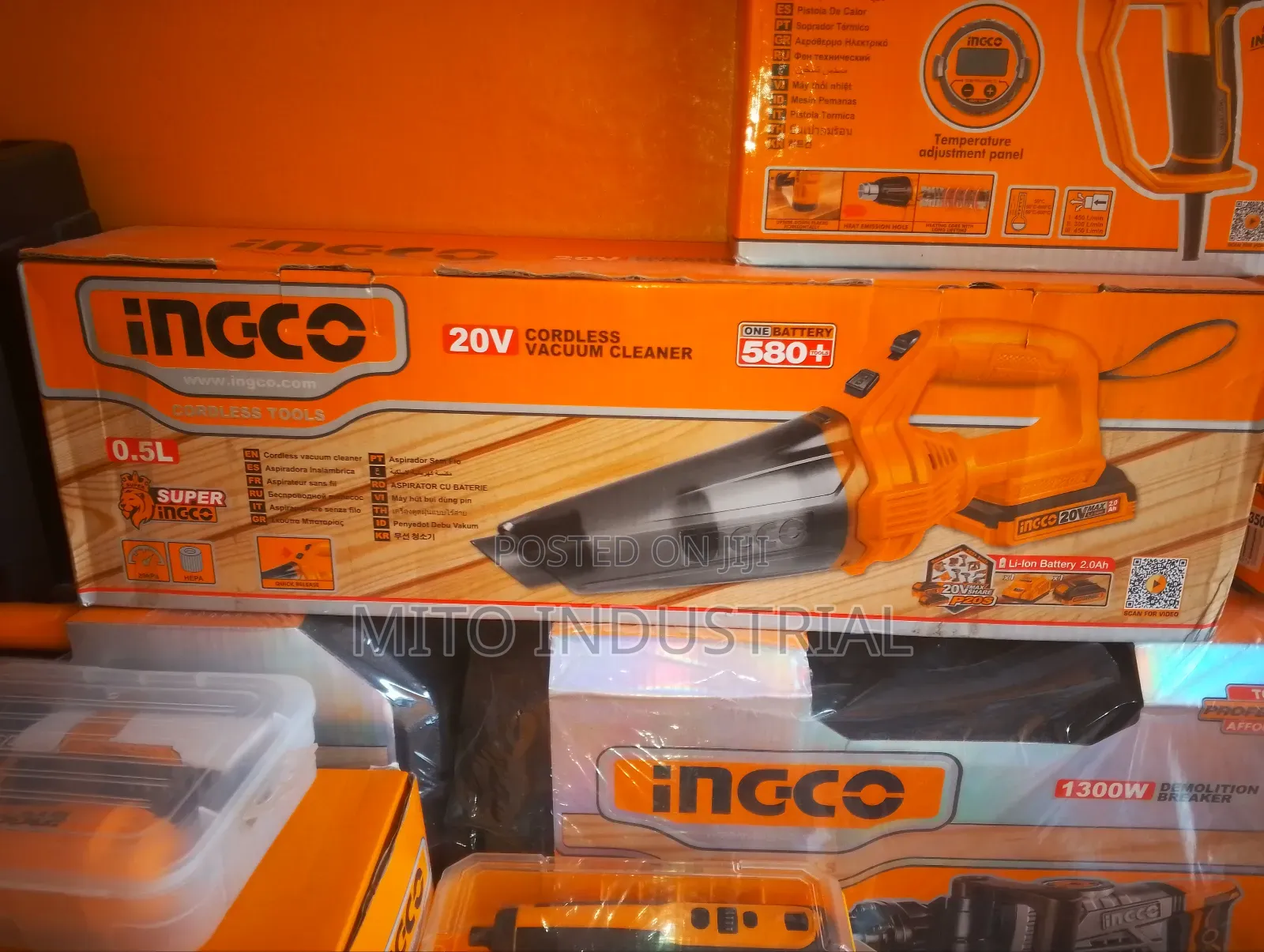 Ingco 20v Lithium-Ion Cordless Vacuum Cleaner