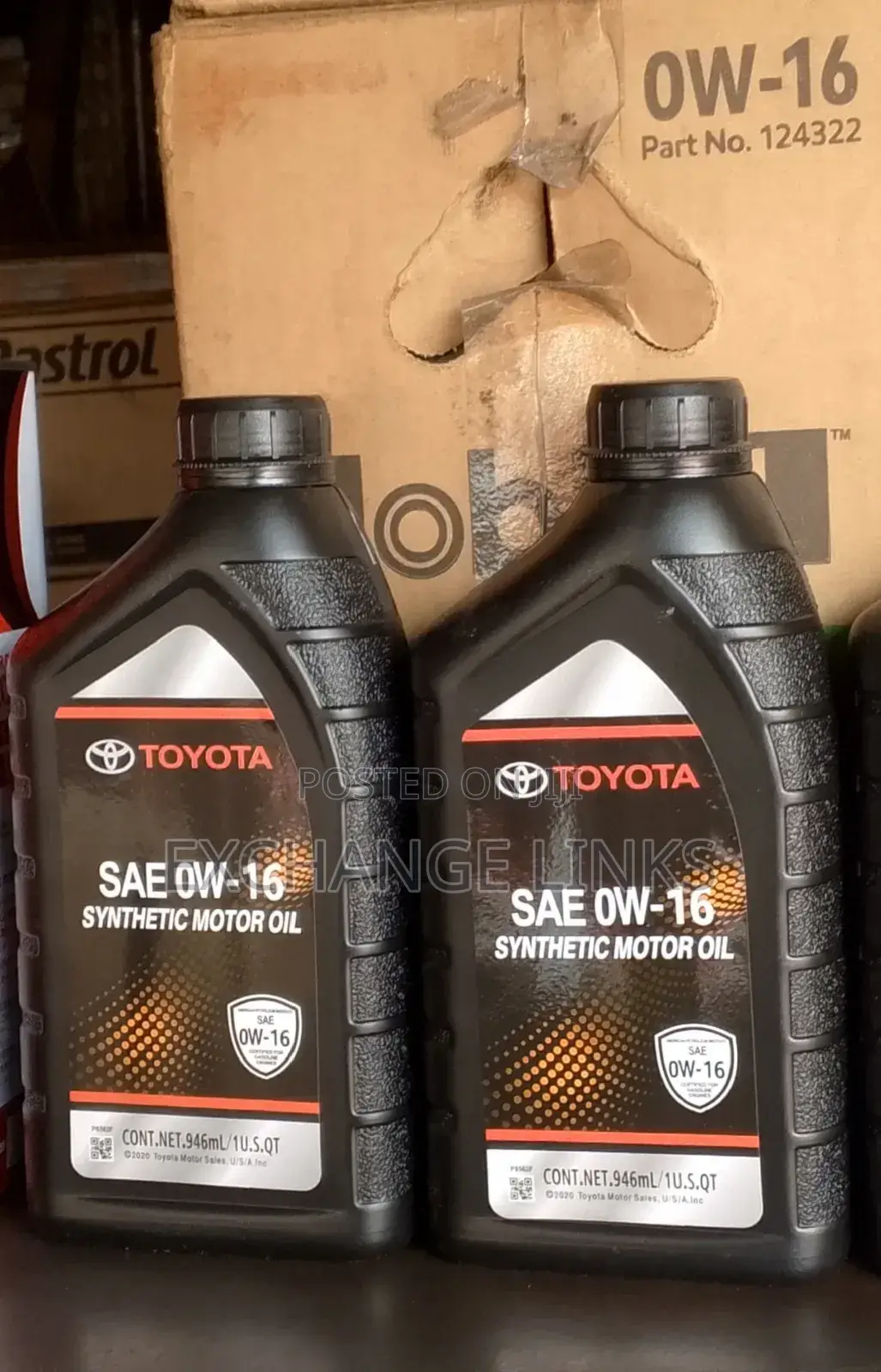 Toyota Engine Oil 0w-16