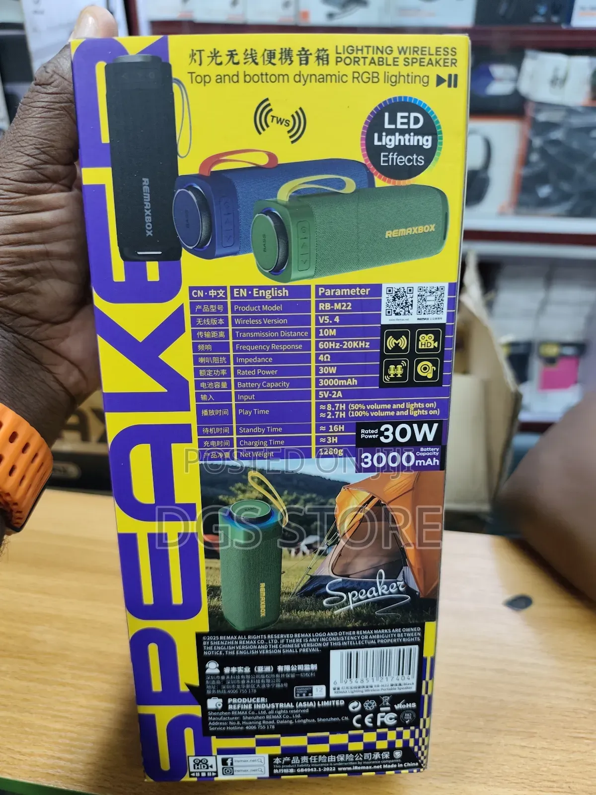 Remaxbox Rb M22 Lighting Led Bluetooth Speaker