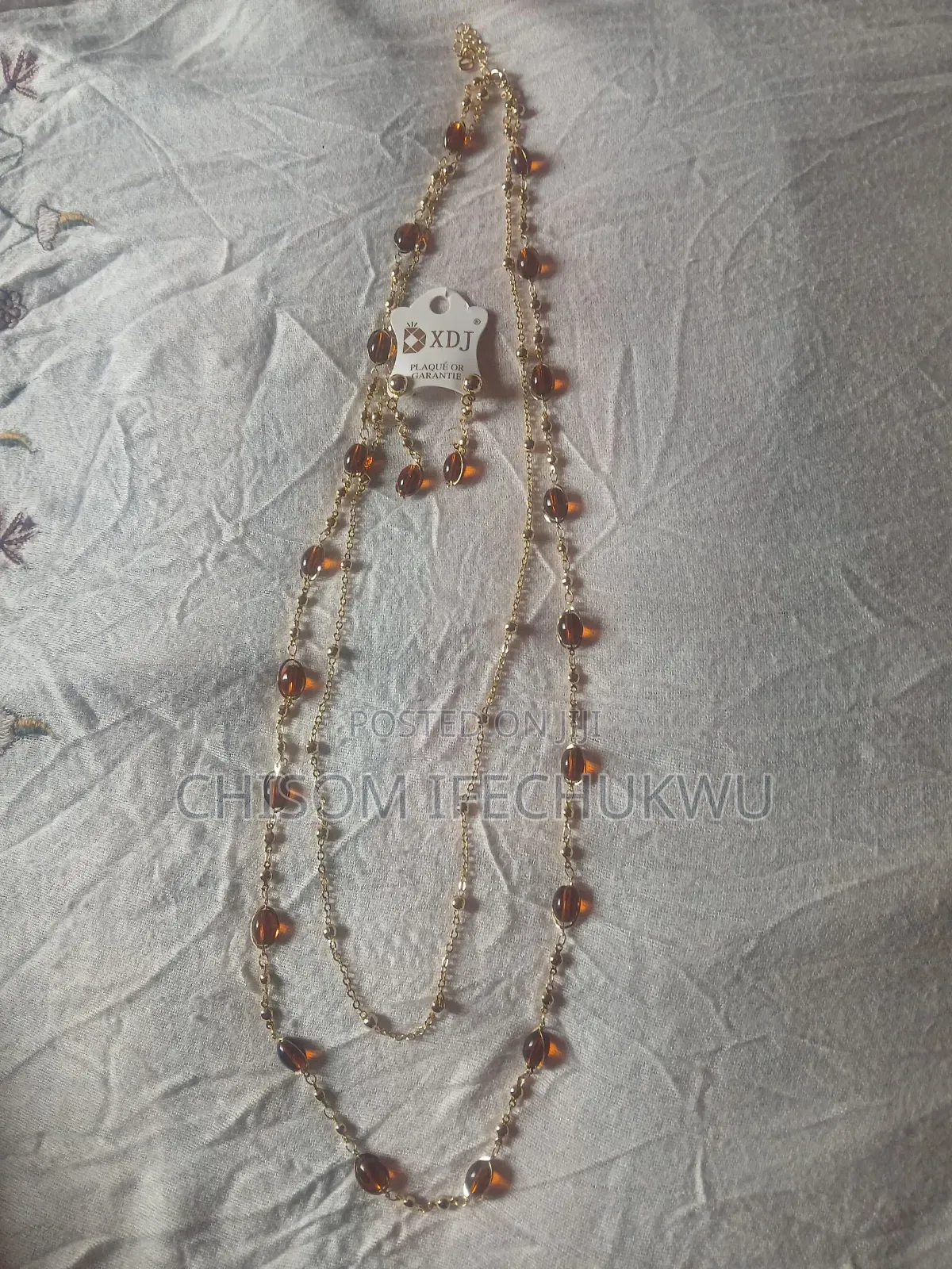 2 in 1 Bead Combined With Chain Necklace