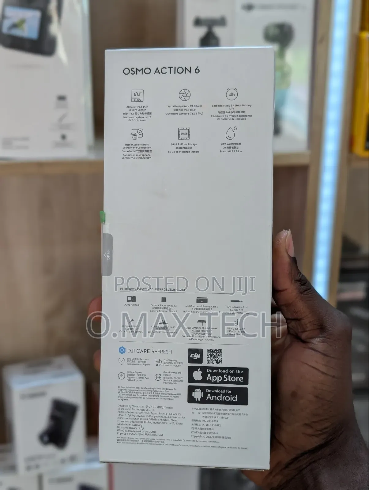 Dji Osmo Action 6 Essential Combo, Action Camera With Square Sensor