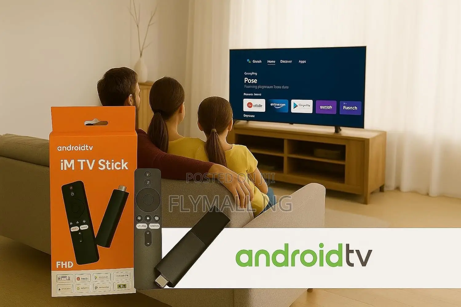 Tv Android Stick Portable 2gb 16gb Multi I96d1
