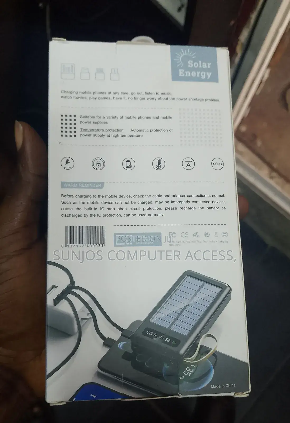 Solar Energy Power Bank Polymer 10000mah