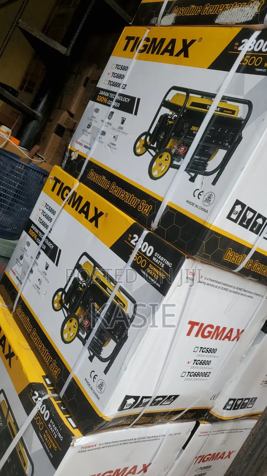 Tg6800e2 4.5kva Key Start Generator Original